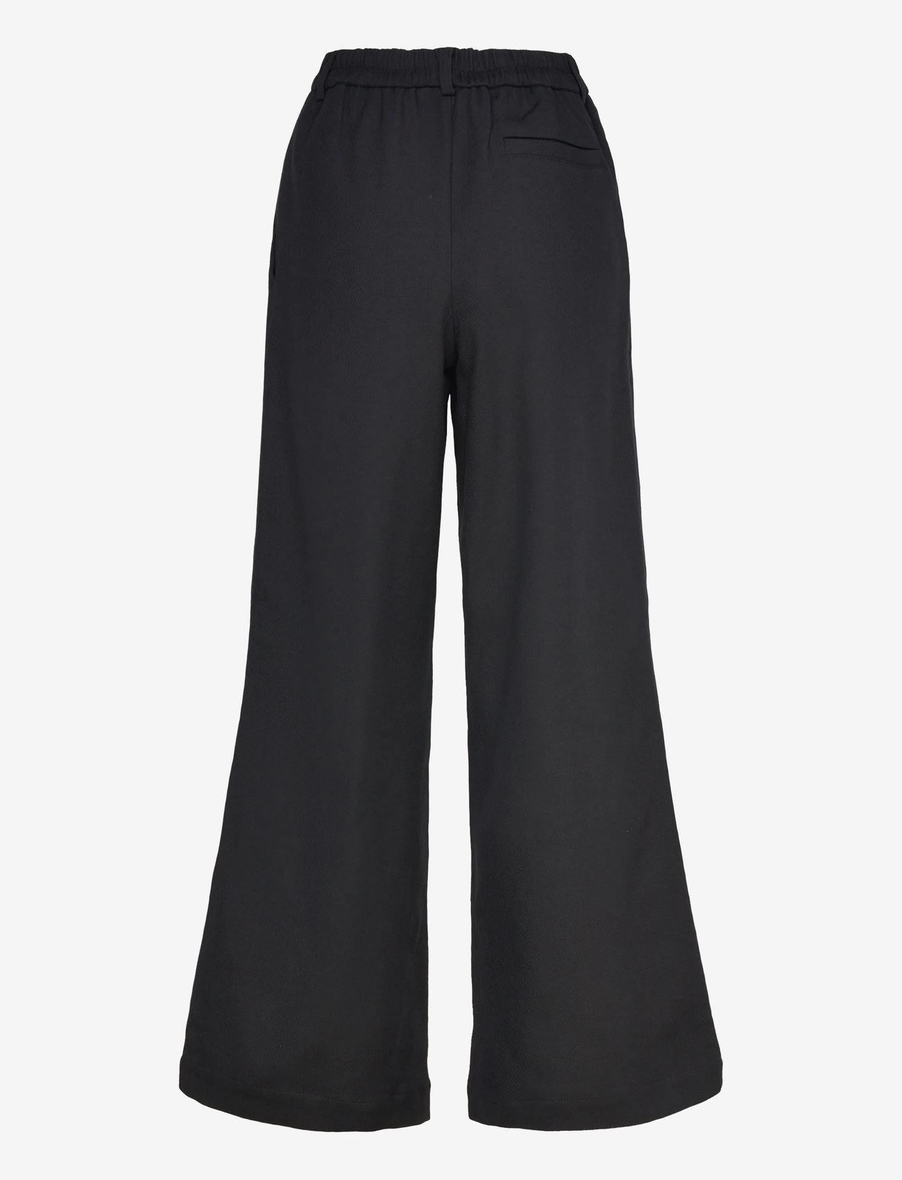 A Part Of The Art - DREAMY PANTS COTTON TWILL - utsvängda byxor - black - 1