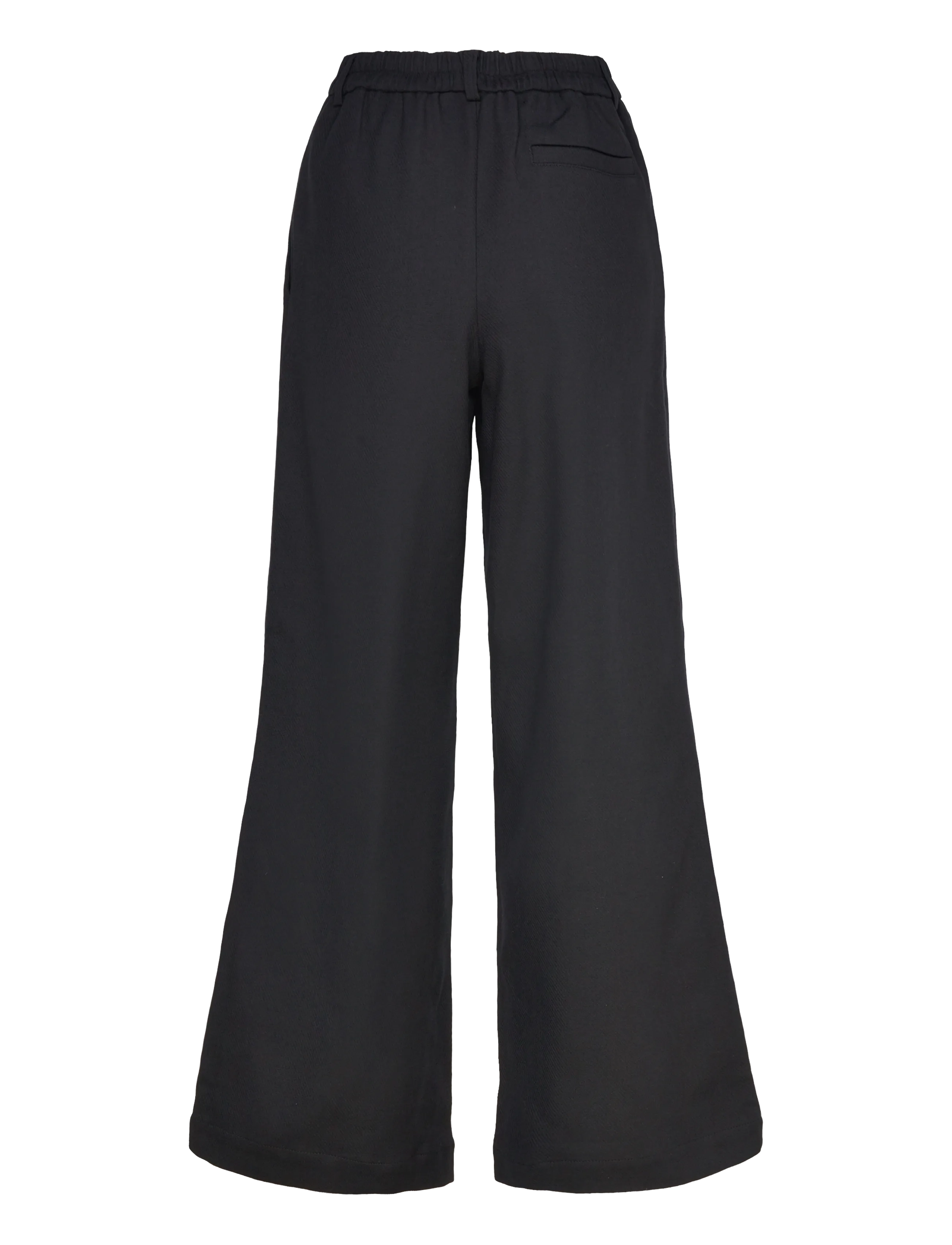 A Part Of The Art - DREAMY PANTS COTTON TWILL - pantalons évasés - black - 1