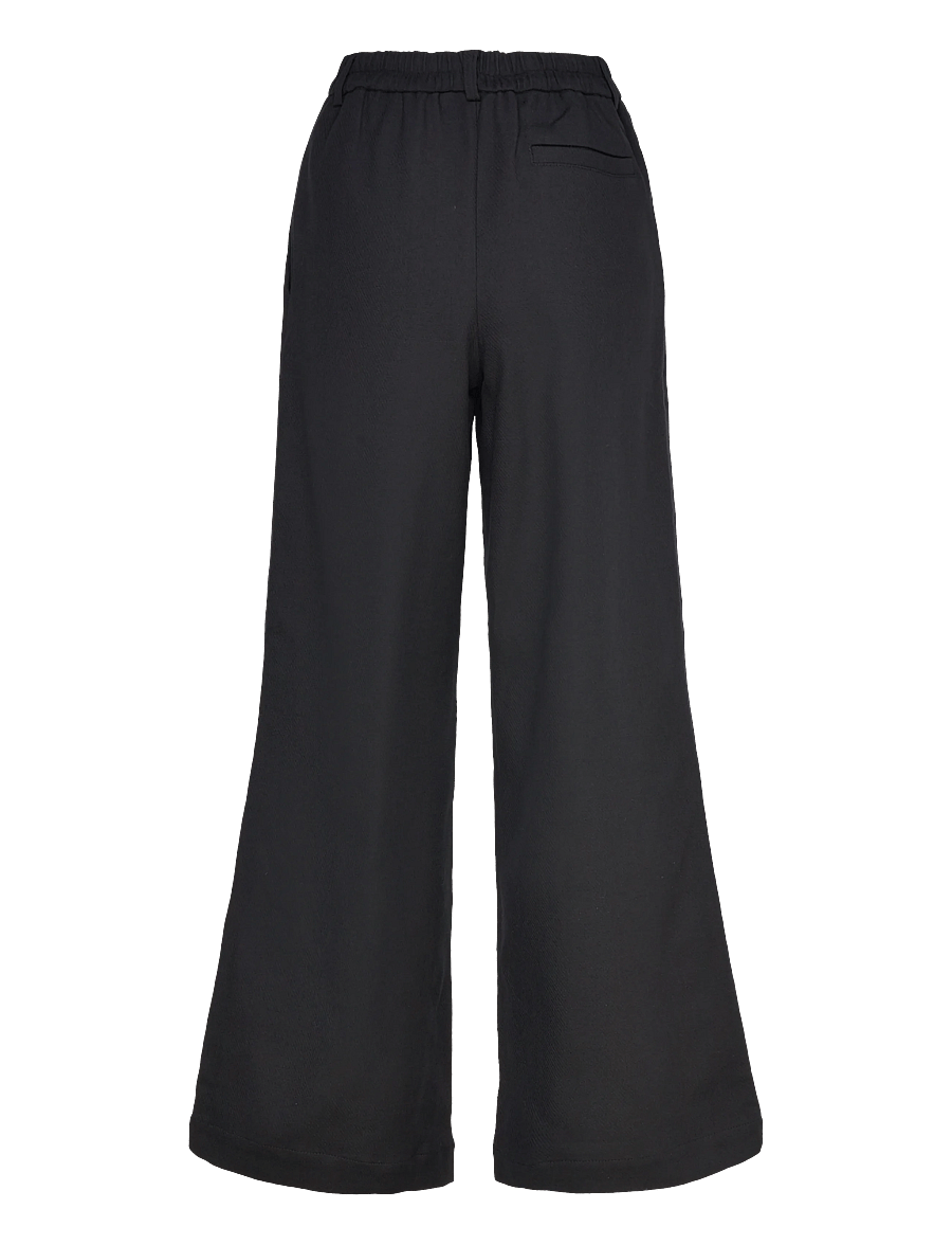 A Part Of The Art - DREAMY PANTS COTTON TWILL - pantalons évasés - black - 1