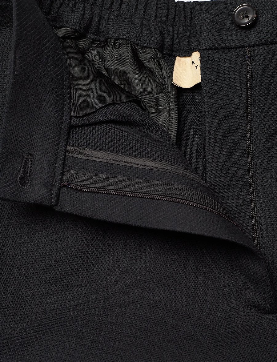 A Part Of The Art - DREAMY PANTS COTTON TWILL - pantalons évasés - black - 3