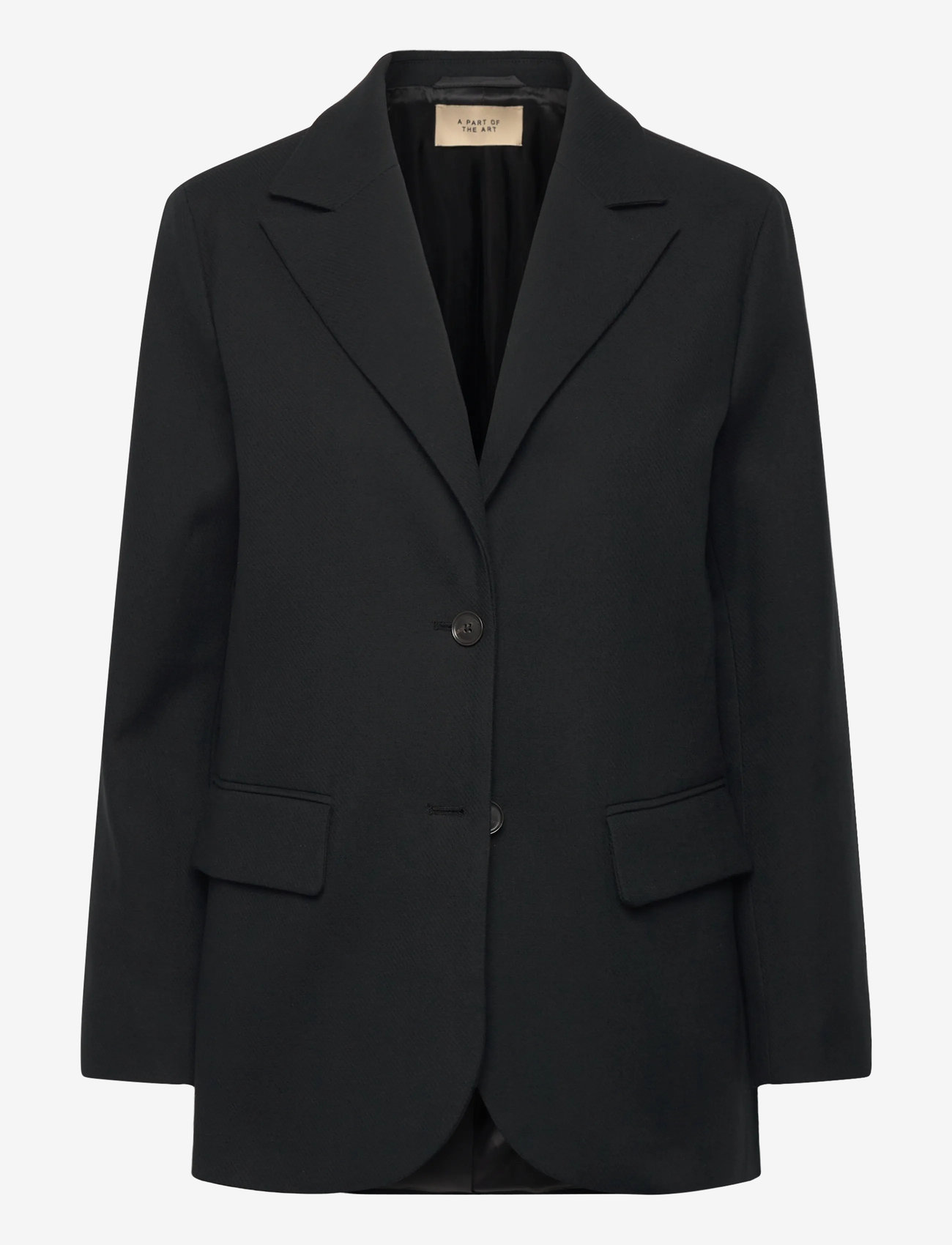 A Part Of The Art - CLOUD BLAZER COTTON TWILL - enkeltradede blazere - black - 0