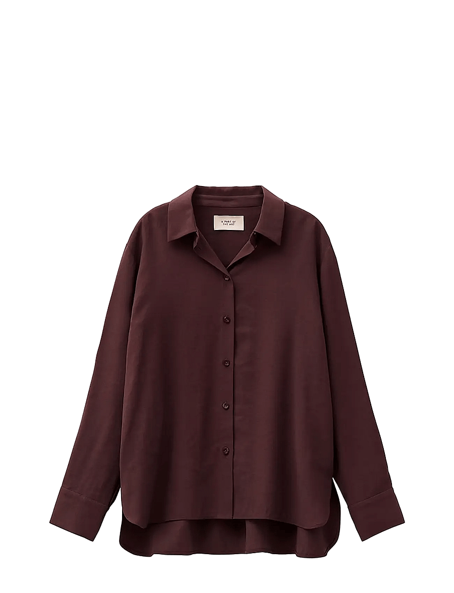 A Part Of The Art - DAILY SHIRT - långärmade skjortor - deep plum - 1