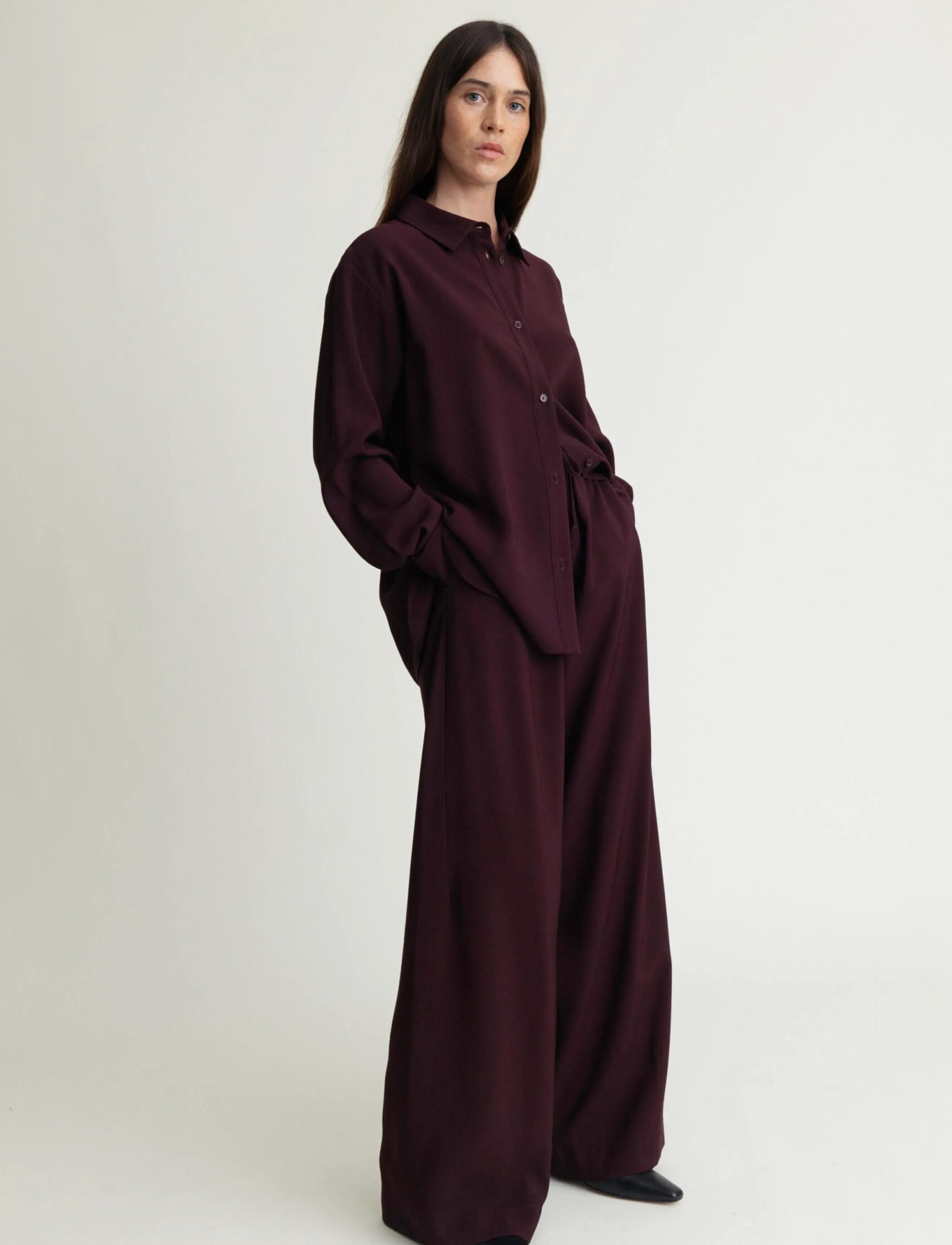 A Part Of The Art DAILY SHIRT - Skjortor - DEEP PLUM / burgundy