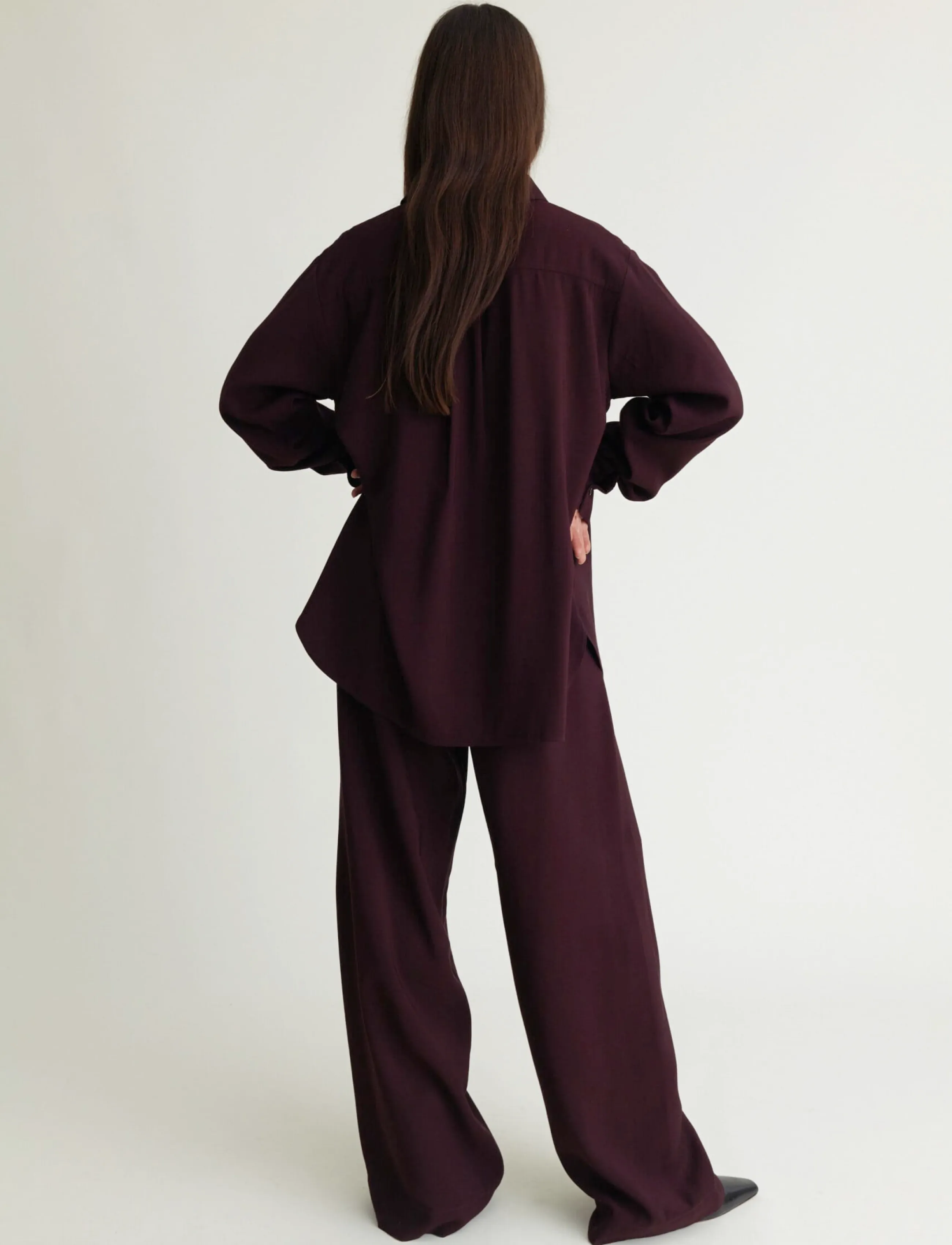 A Part Of The Art - DAILY SHIRT - långärmade skjortor - deep plum - 3