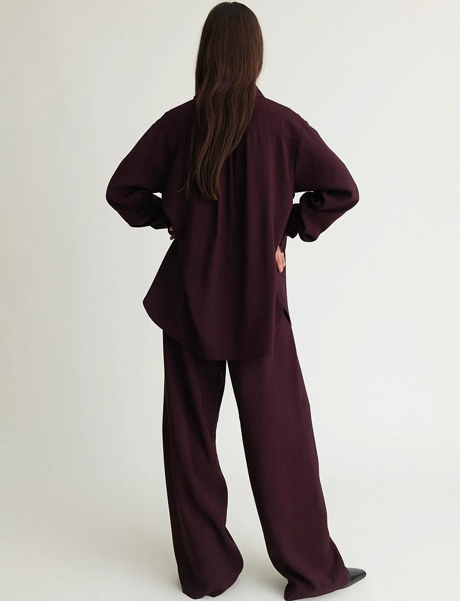 A Part Of The Art - DAILY SHIRT - långärmade skjortor - deep plum - 3