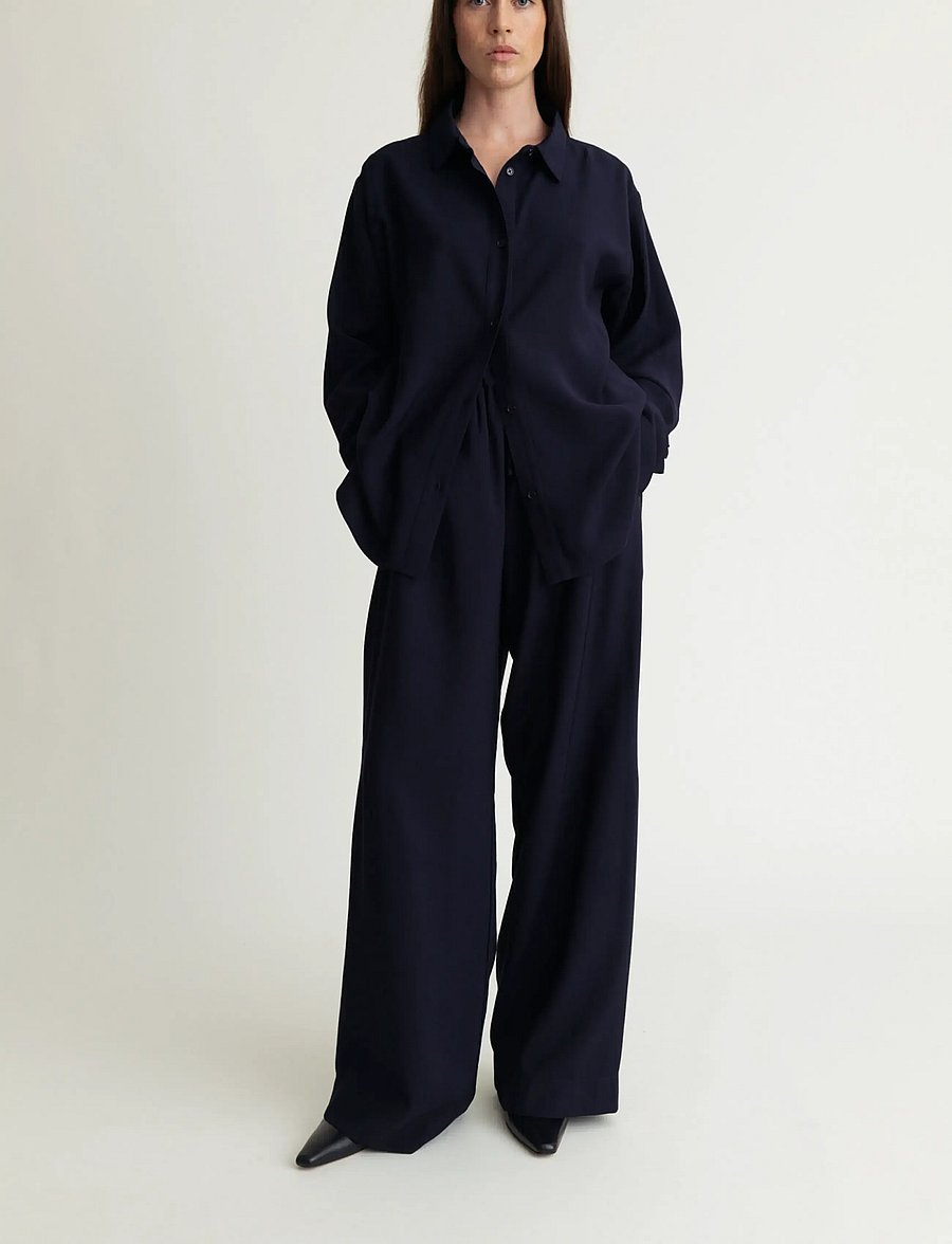 A Part Of The Art - DAILY SHIRT - pikkade varrukatega särgid - midnight navy - 0