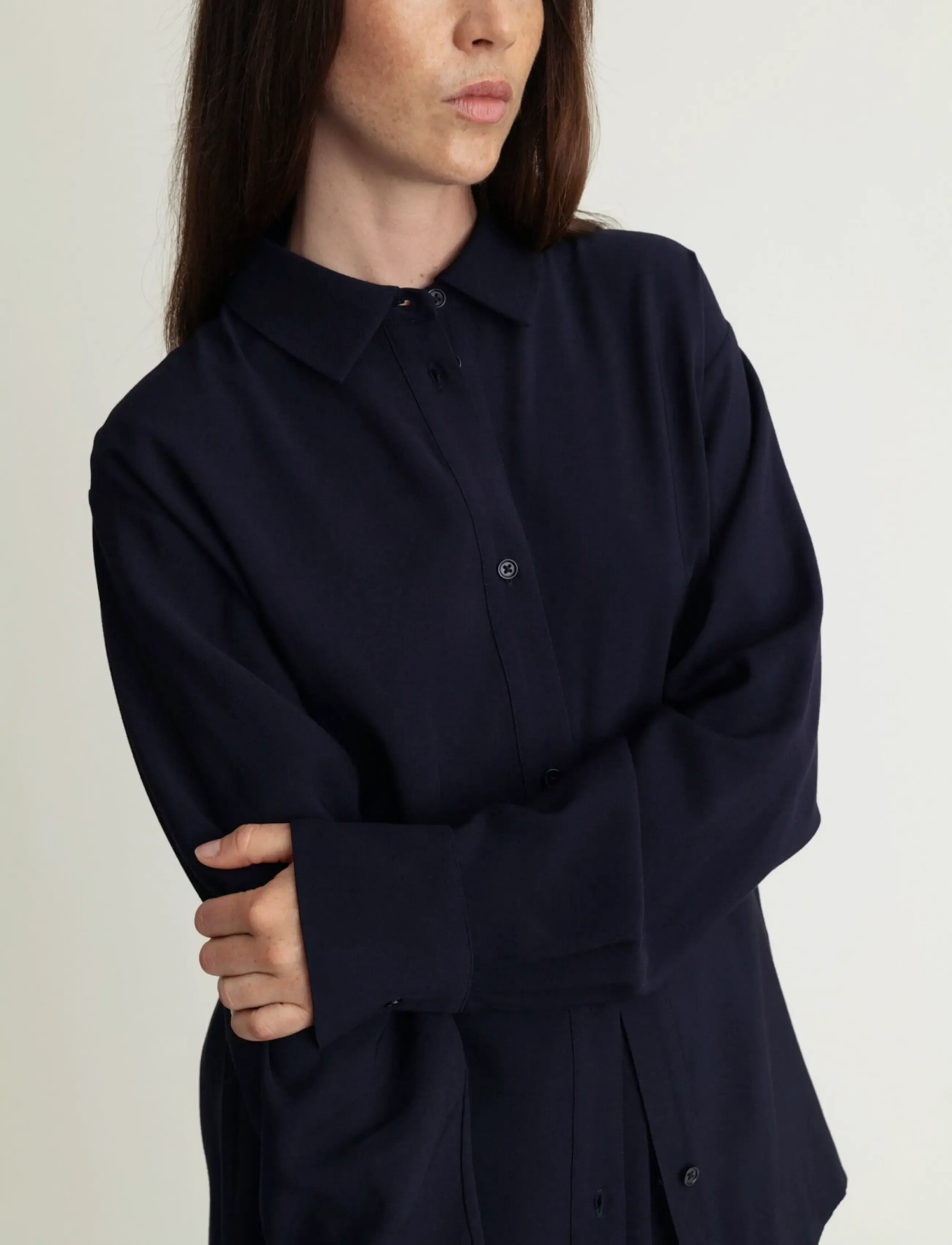 A Part Of The Art - DAILY SHIRT - pikkade varrukatega särgid - midnight navy - 2