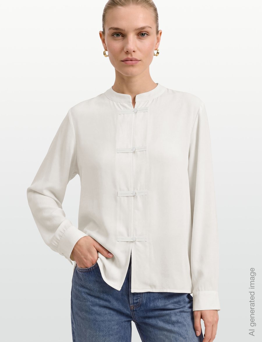 A Part Of The Art - POISE SHIRT - langärmlige hemden - creme - 3