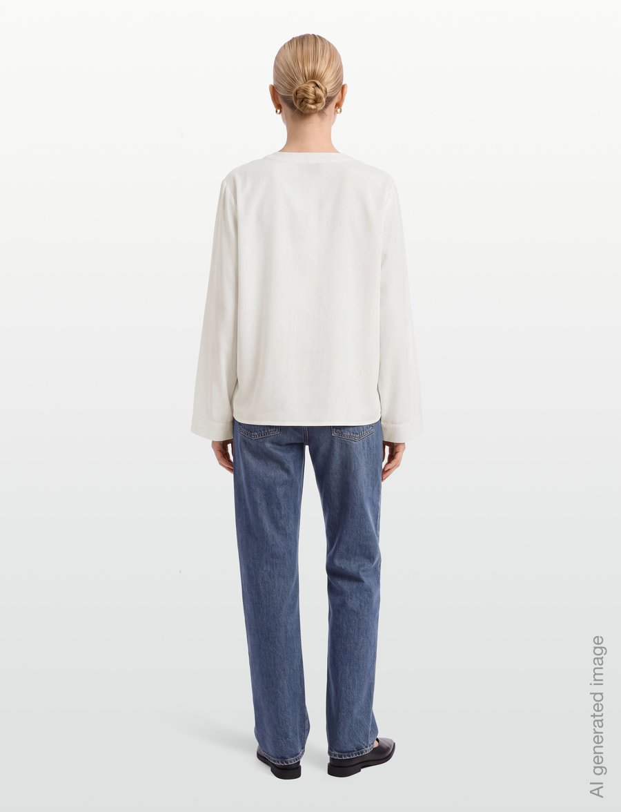 A Part Of The Art - POISE SHIRT - langärmlige hemden - creme - 4