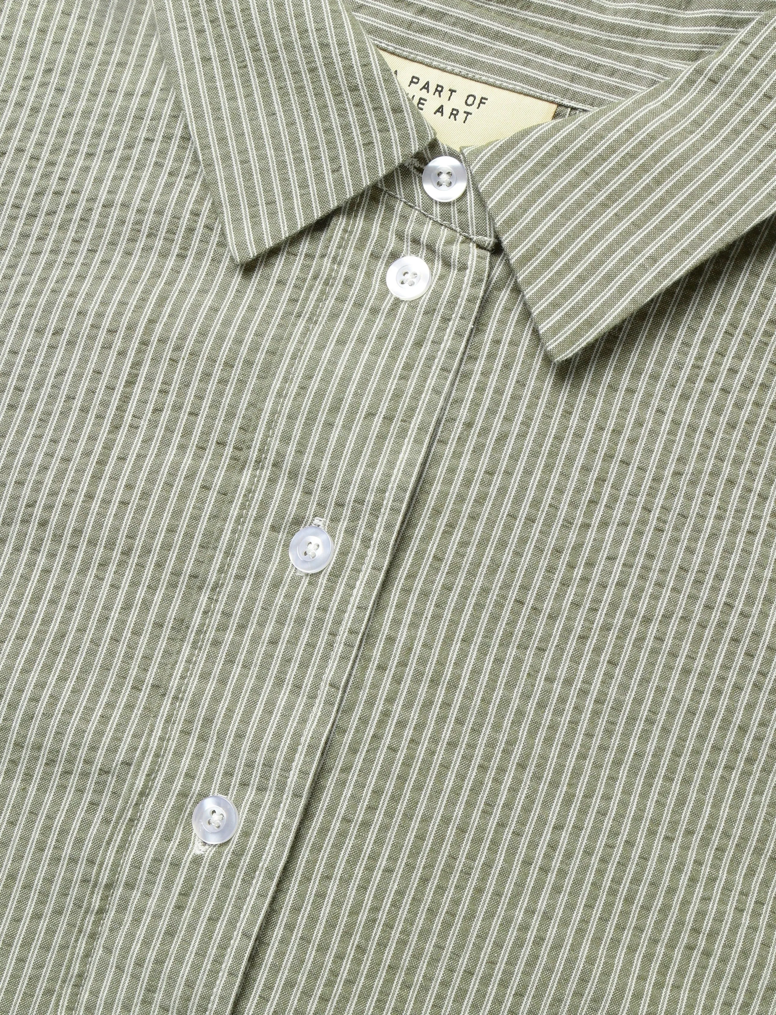 A Part Of The Art - BREEZY SHIRT - khaki and white stripe - 2