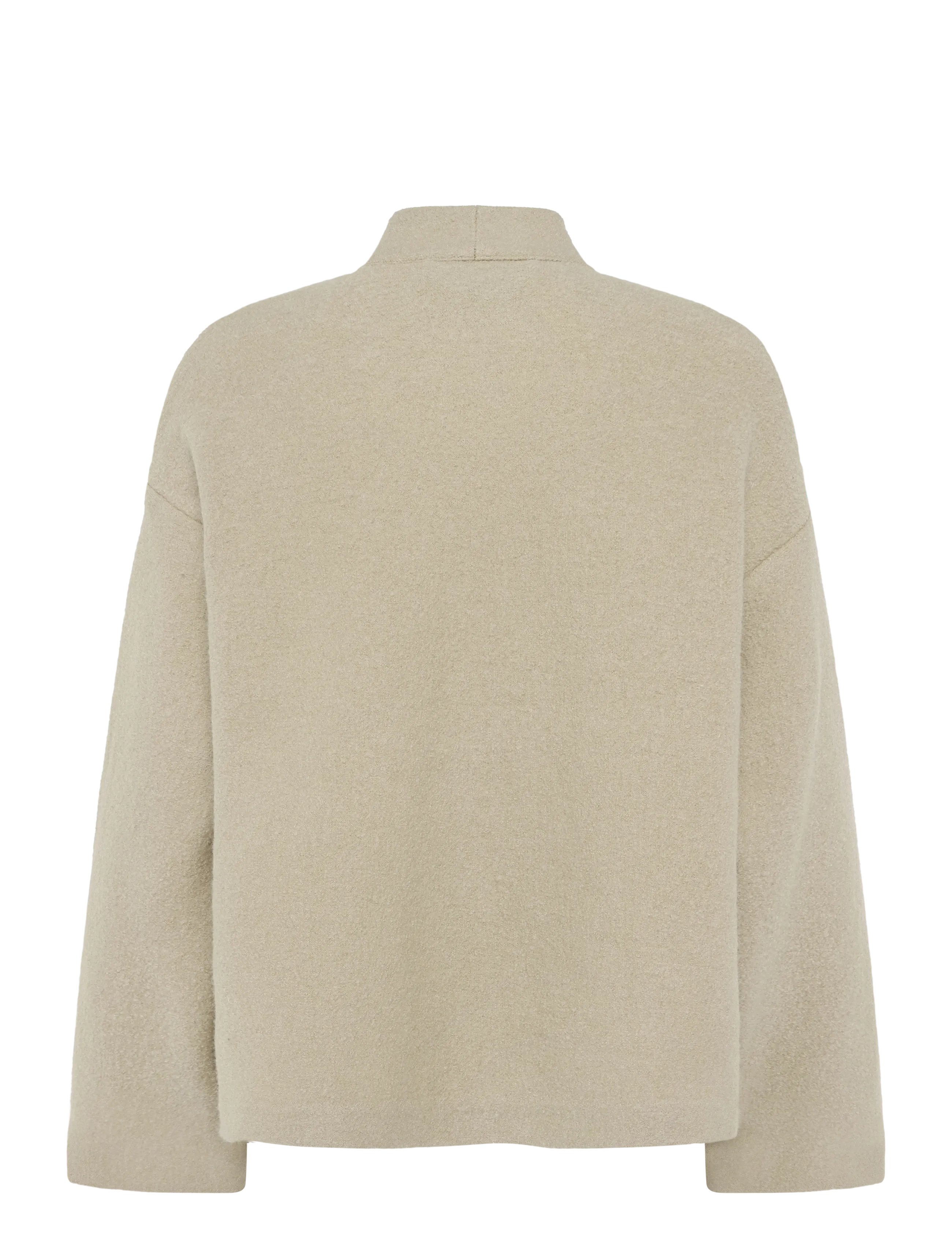 A Part Of The Art - CAPE JACKET HEAVY KNIT - wolljacken - heavy knit-oat - 2
