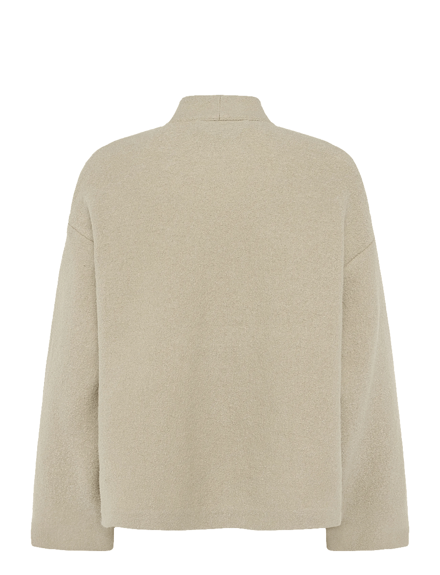 A Part Of The Art - CAPE JACKET HEAVY KNIT - wolljacken - heavy knit-oat - 2