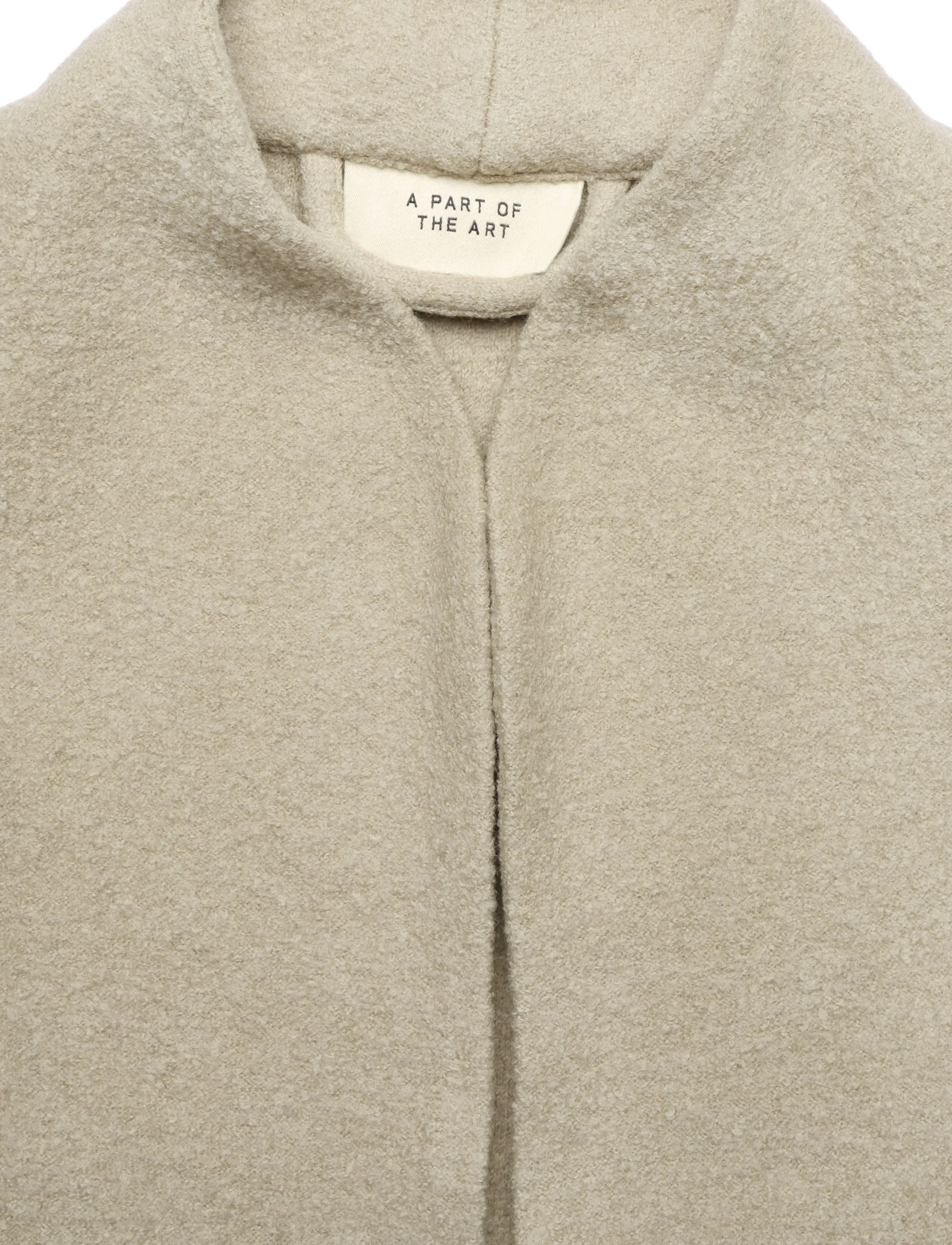 A Part Of The Art - CAPE JACKET HEAVY KNIT - wolljacken - heavy knit-oat - 5