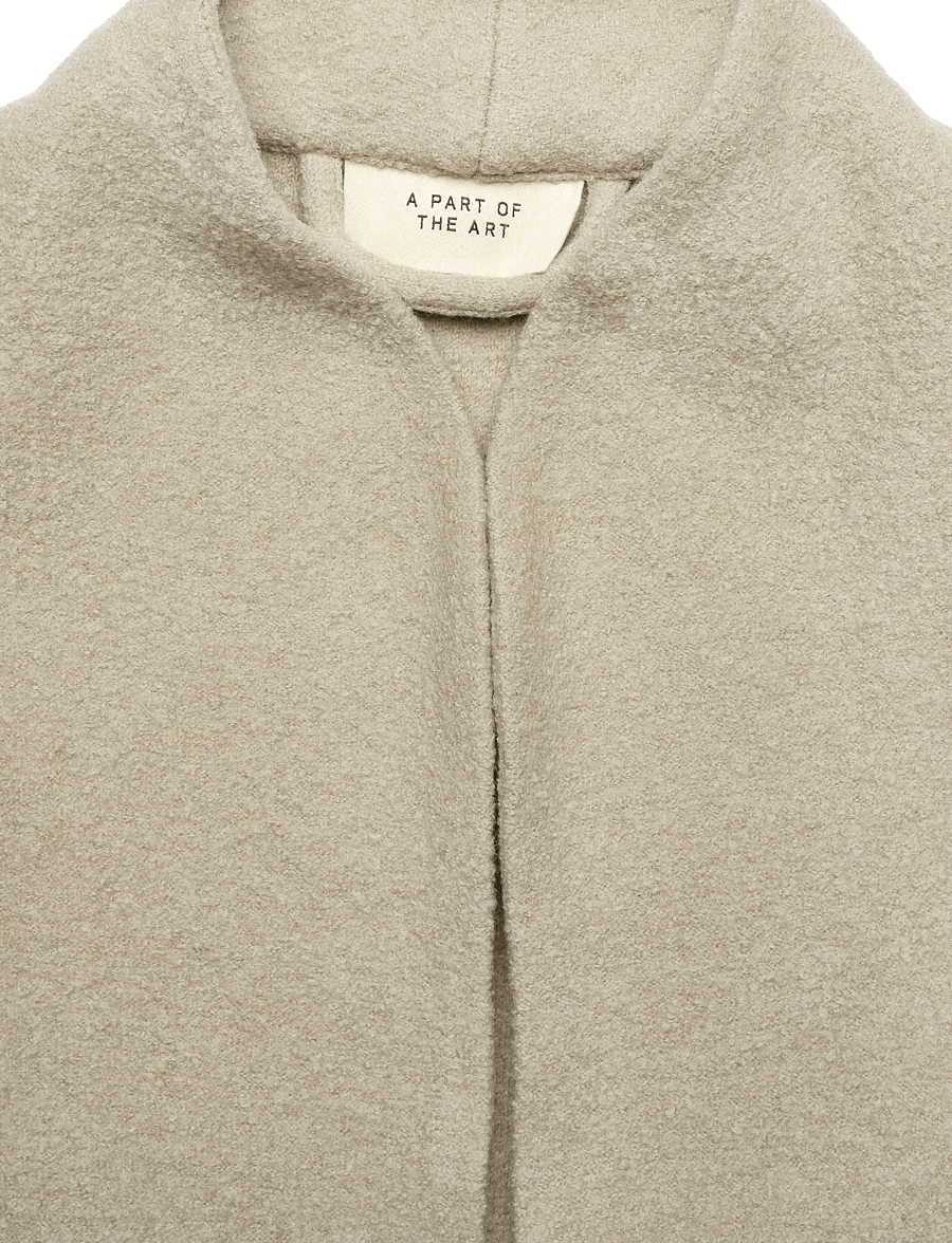 A Part Of The Art - CAPE JACKET HEAVY KNIT - wolljacken - heavy knit-oat - 5