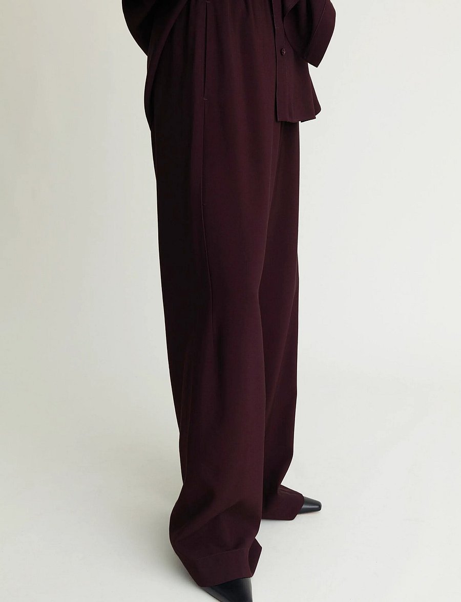 A Part Of The Art - VACANT PANTS - laia säärega püksid - deep plum - 2