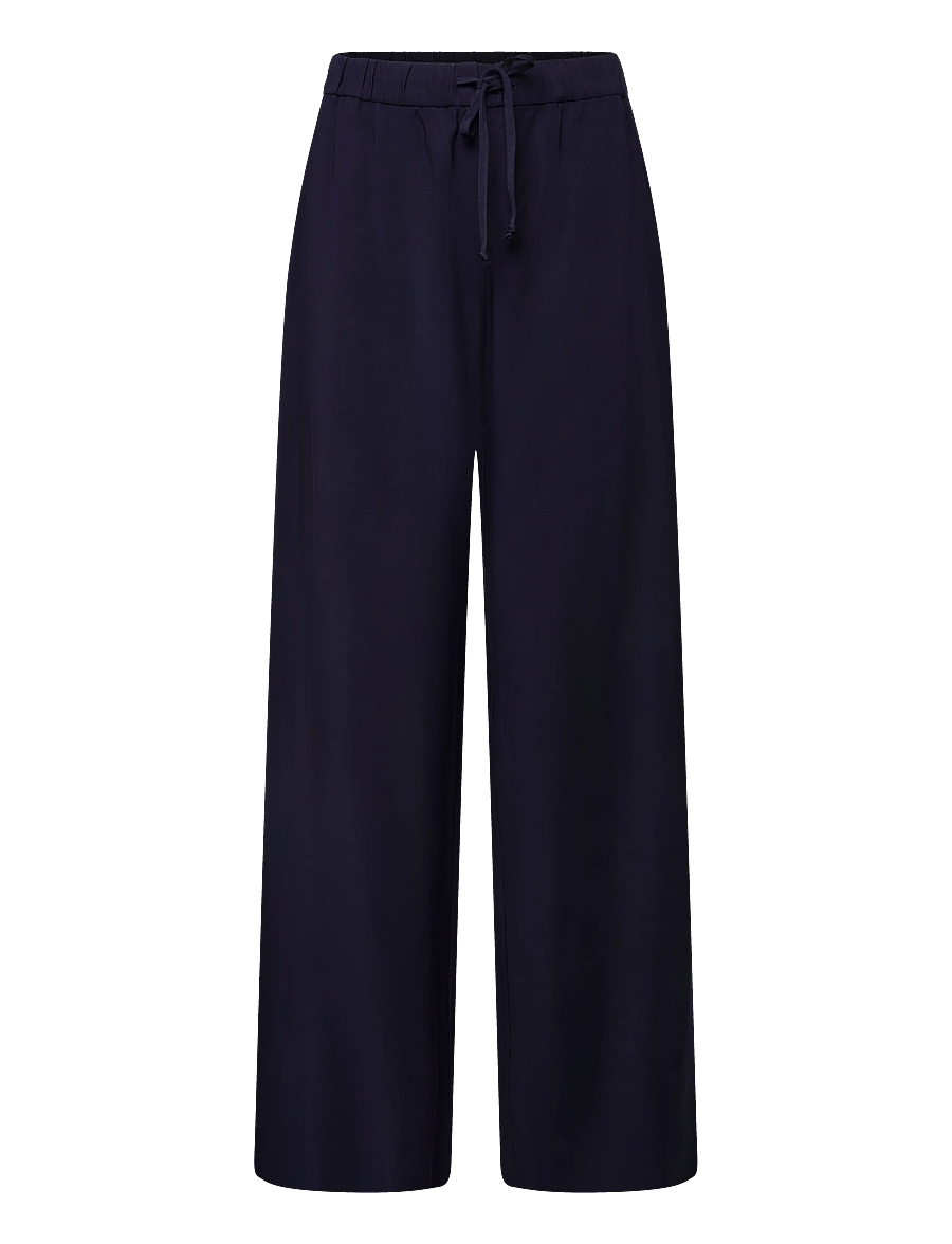 A Part Of The Art - VACANT PANTS - hosen mit weitem bein - midnight navy - 1