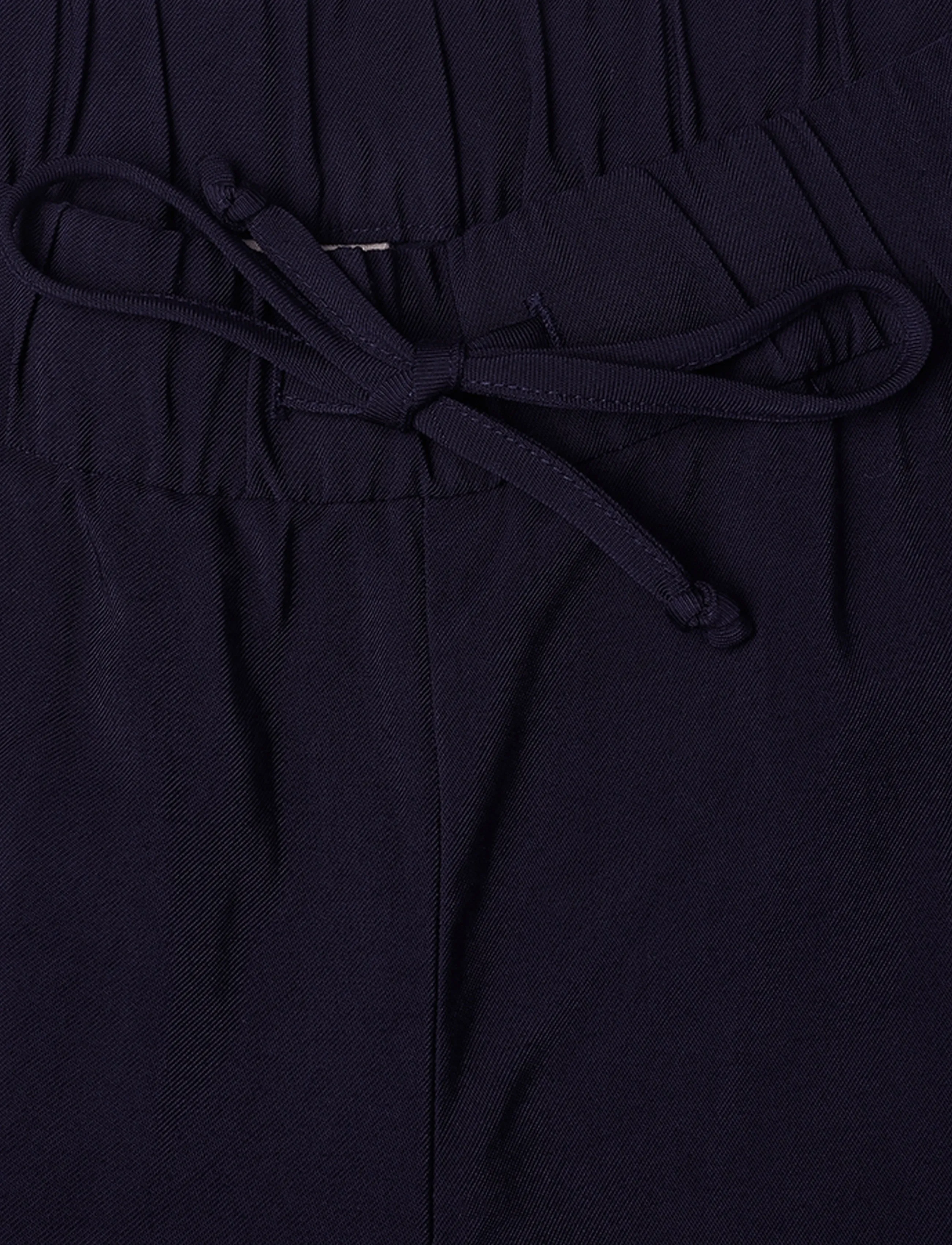 A Part Of The Art - VACANT PANTS - wide leg trousers - midnight navy - 5