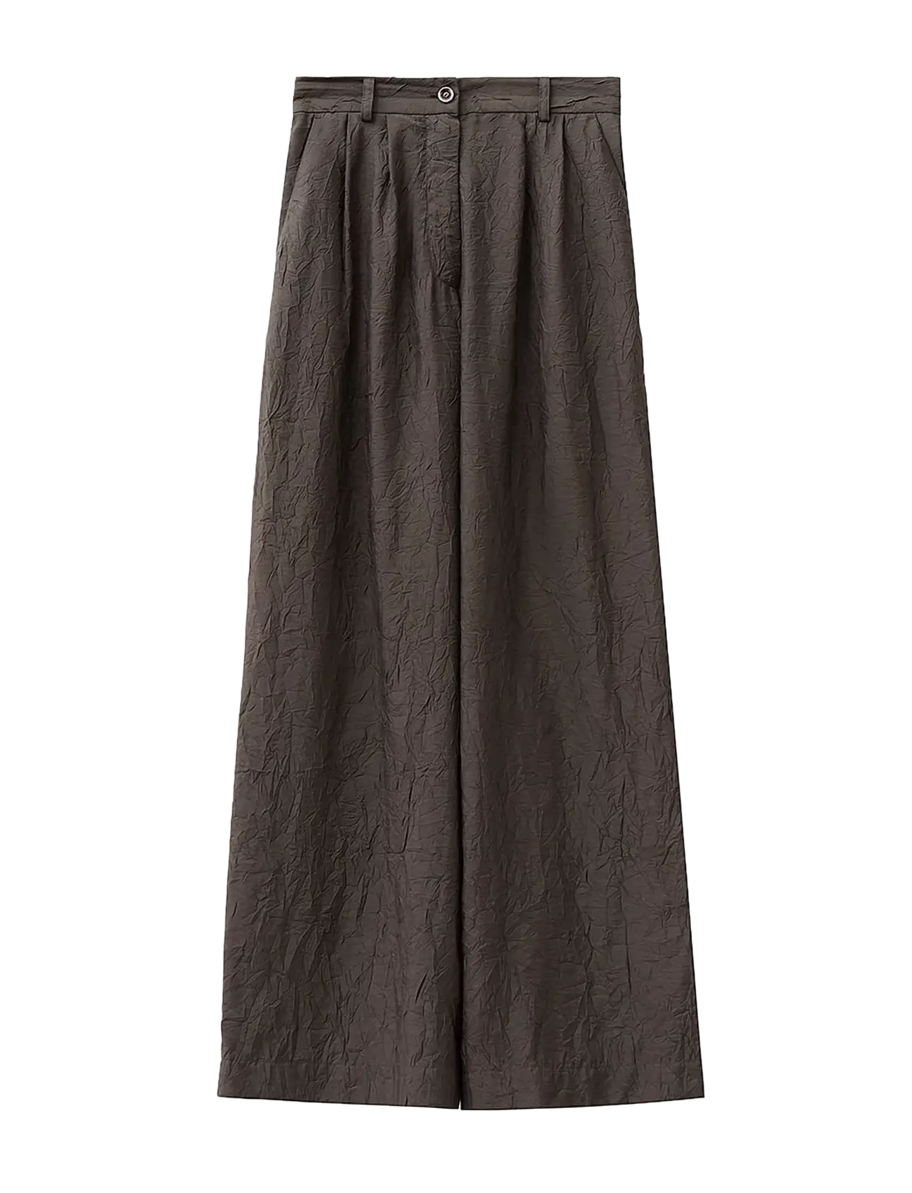 A Part Of The Art - DREAMY PANTS - hosen mit weitem bein - ash brown - 1