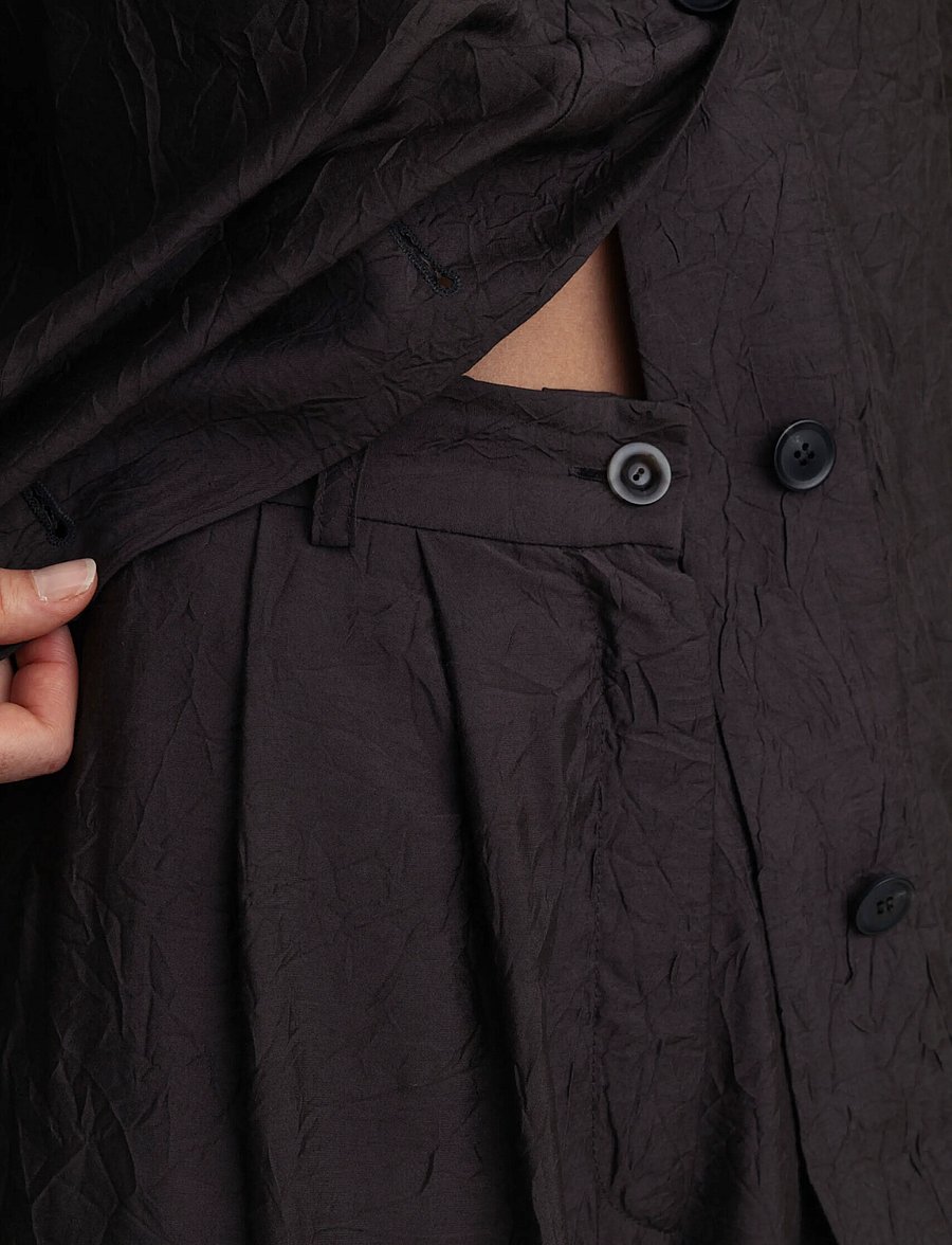 A Part Of The Art - DREAMY PANTS - hosen mit weitem bein - ash brown - 3