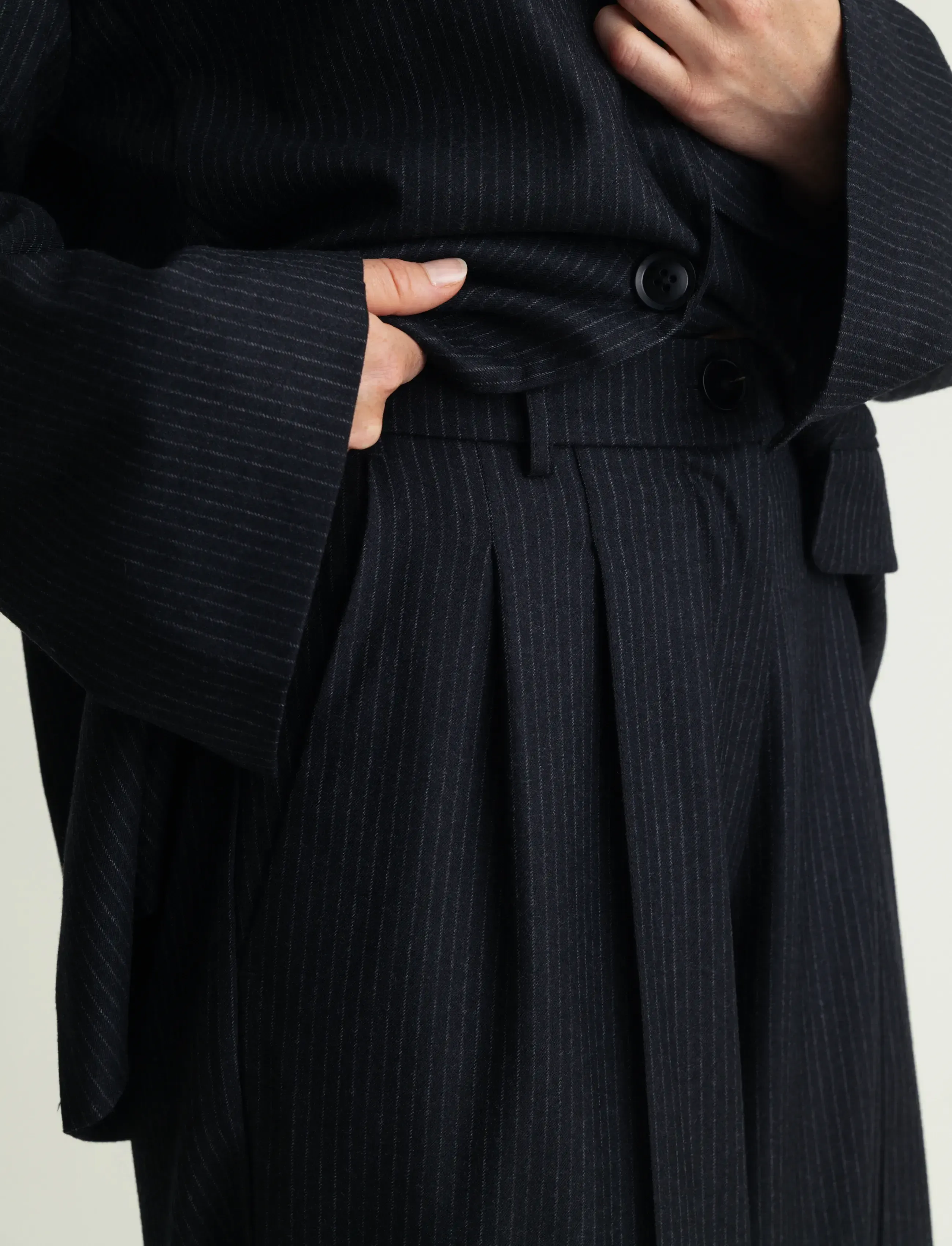 A Part Of The Art DREAMY PANTS - Kläder - CHARCOLE GREY / grey