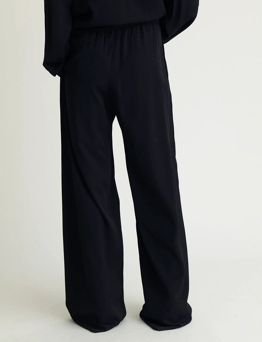 A Part Of The Art - DAILY PANTS - hosen mit weitem bein - black - 3