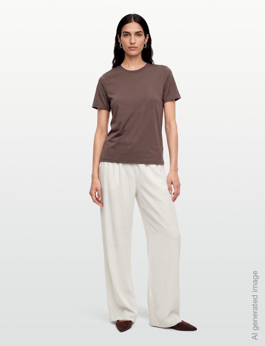 A Part Of The Art - DAILY PANTS - laia säärega püksid - creme - 0