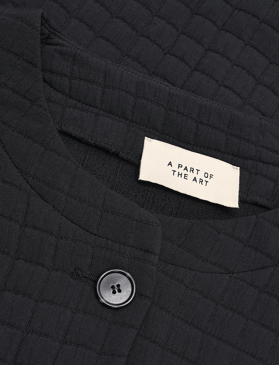 A Part Of The Art - EASY QUILTED BLAZER - einreihige blazer - black - 3