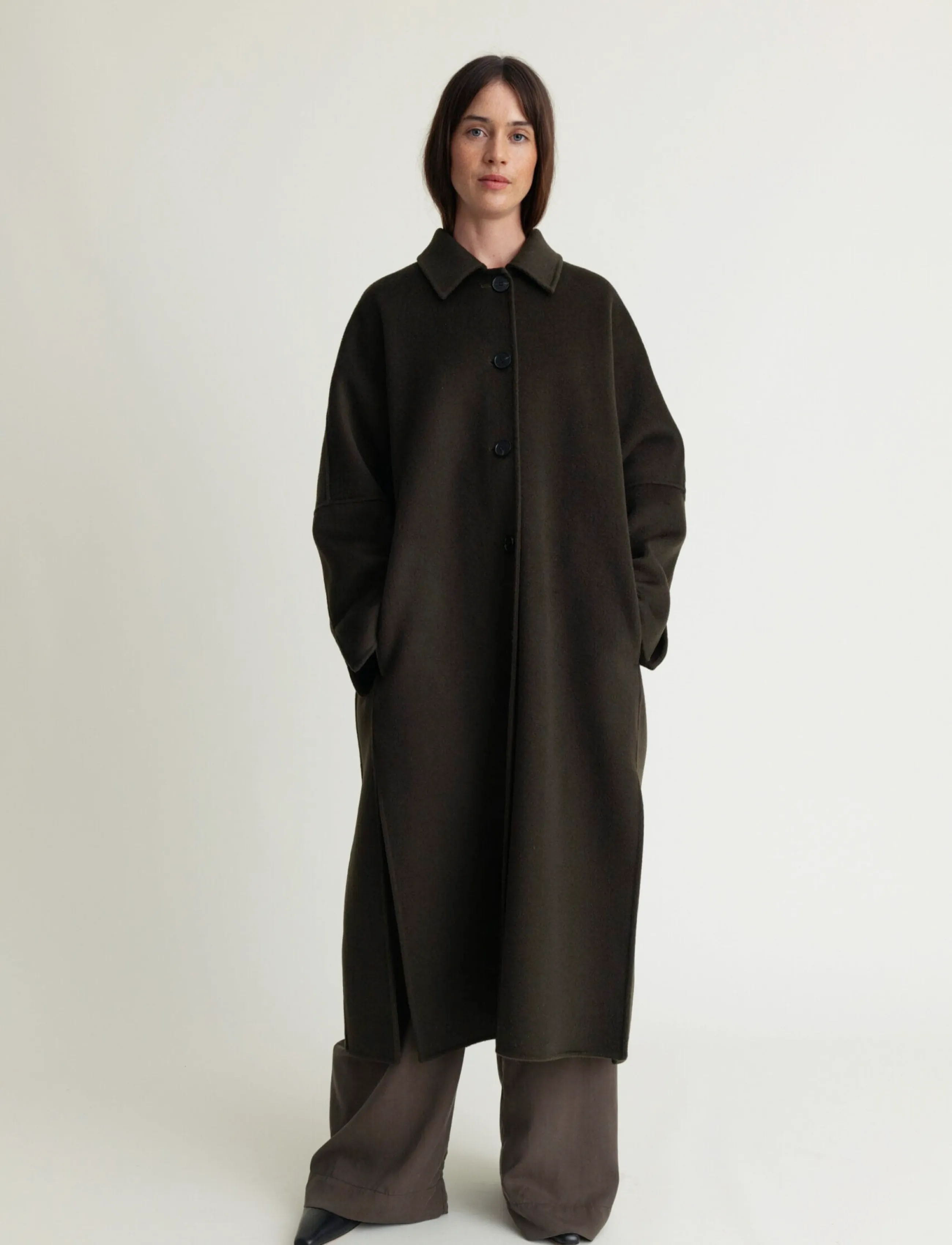 A Part Of The Art LYRIC COAT LUXE WOOL - Wool Coats - FOREST GREEN / green
