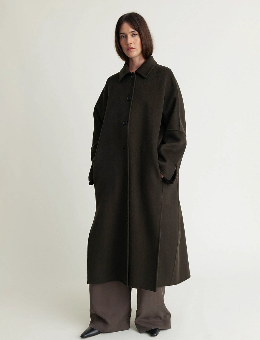 A Part Of The Art - LYRIC COAT LUXE WOOL - talvejoped - forest green - 3