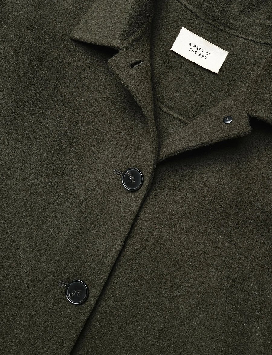 A Part Of The Art - LYRIC COAT LUXE WOOL - forest green - 5