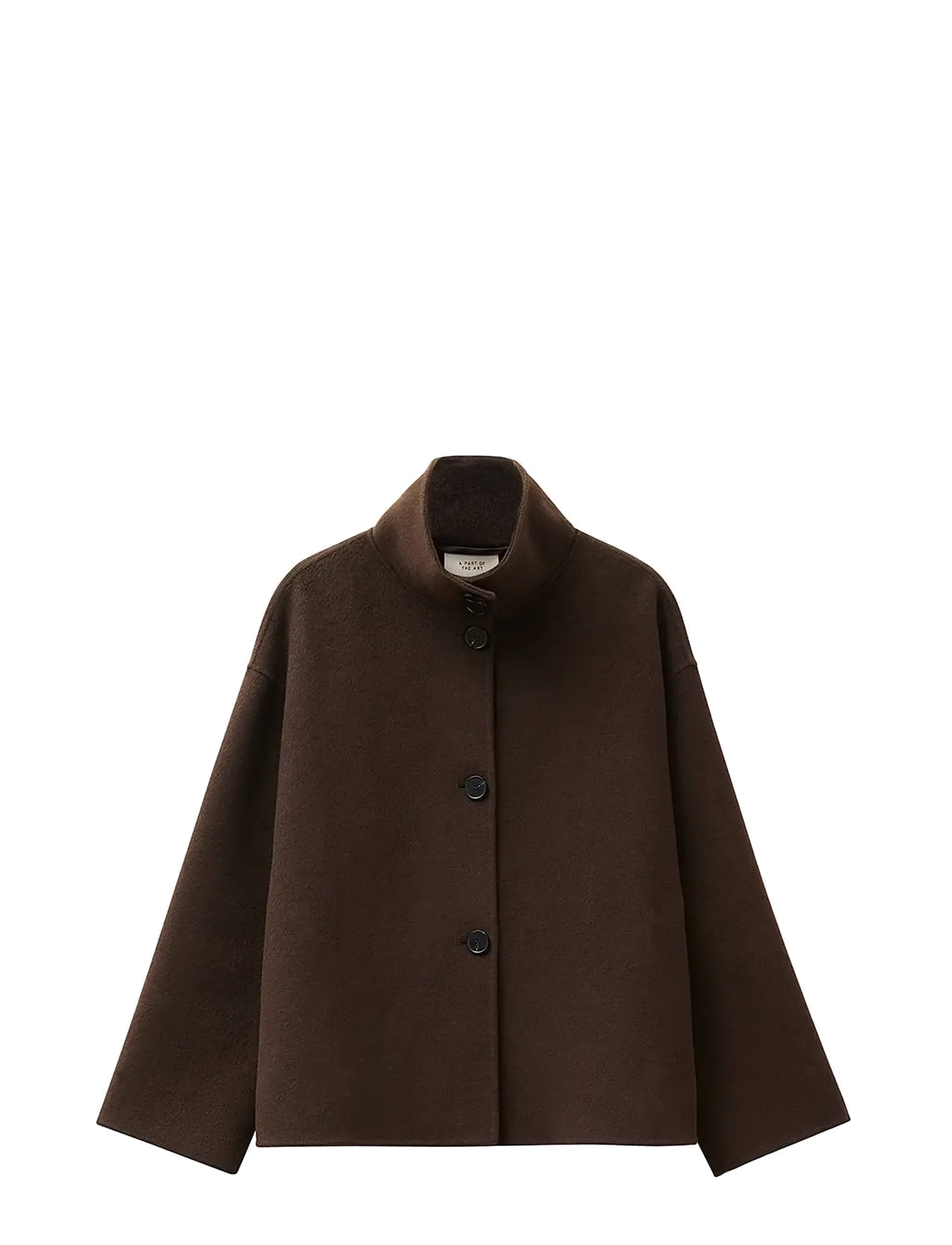 A Part Of The Art - EDGE JACKET LYX WOOL - dark brown - 1