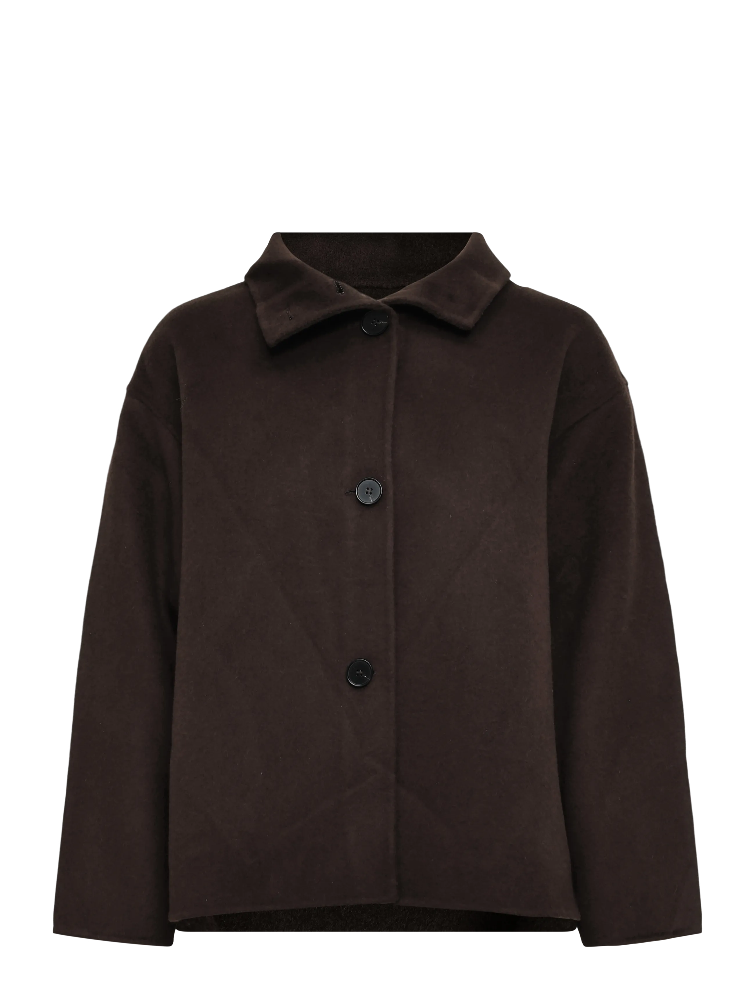 A Part Of The Art - EDGE JACKET LYX WOOL - wool jackets - dark brown - 1