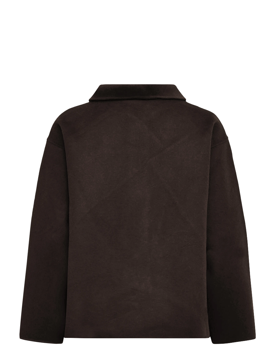 A Part Of The Art - EDGE JACKET LYX WOOL - ulljackor - dark brown - 2