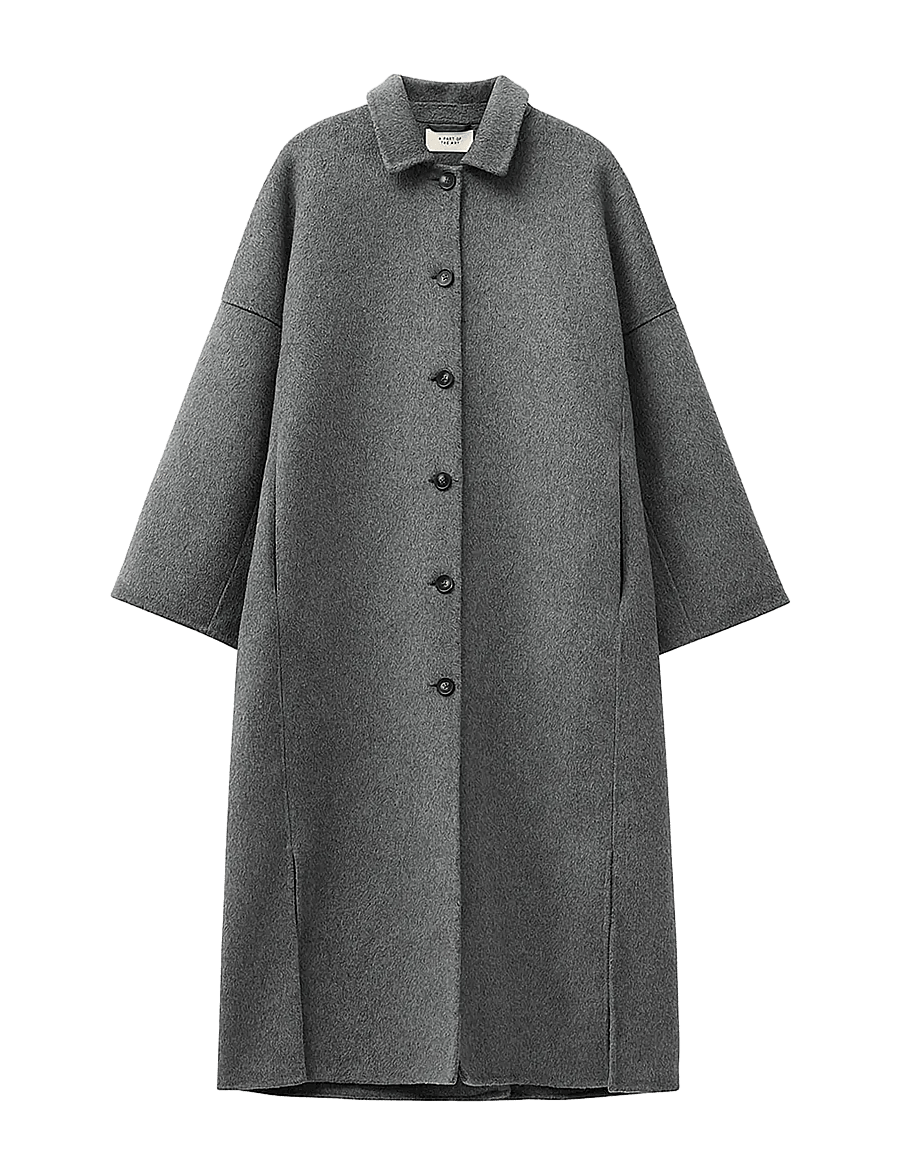 A Part Of The Art - LYRIC COAT CASHEMERE BLEND - grey melange - 1
