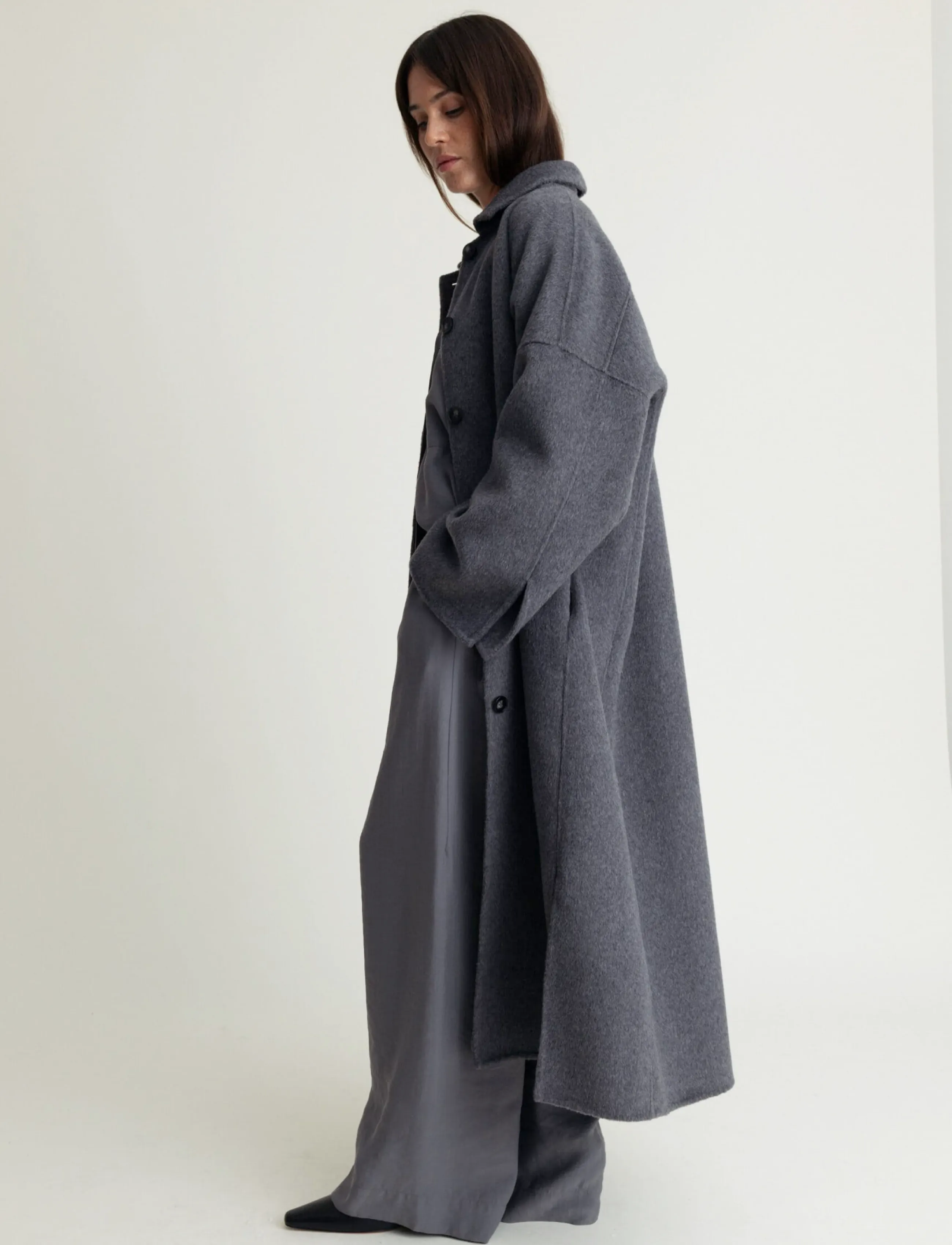 A Part Of The Art - LYRIC COAT CASHEMERE BLEND - grey melange - 4