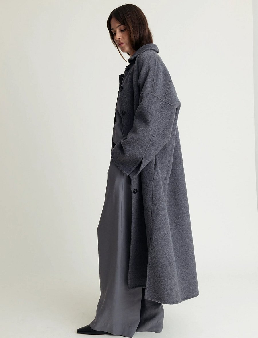 A Part Of The Art - LYRIC COAT CASHEMERE BLEND - grey melange - 4