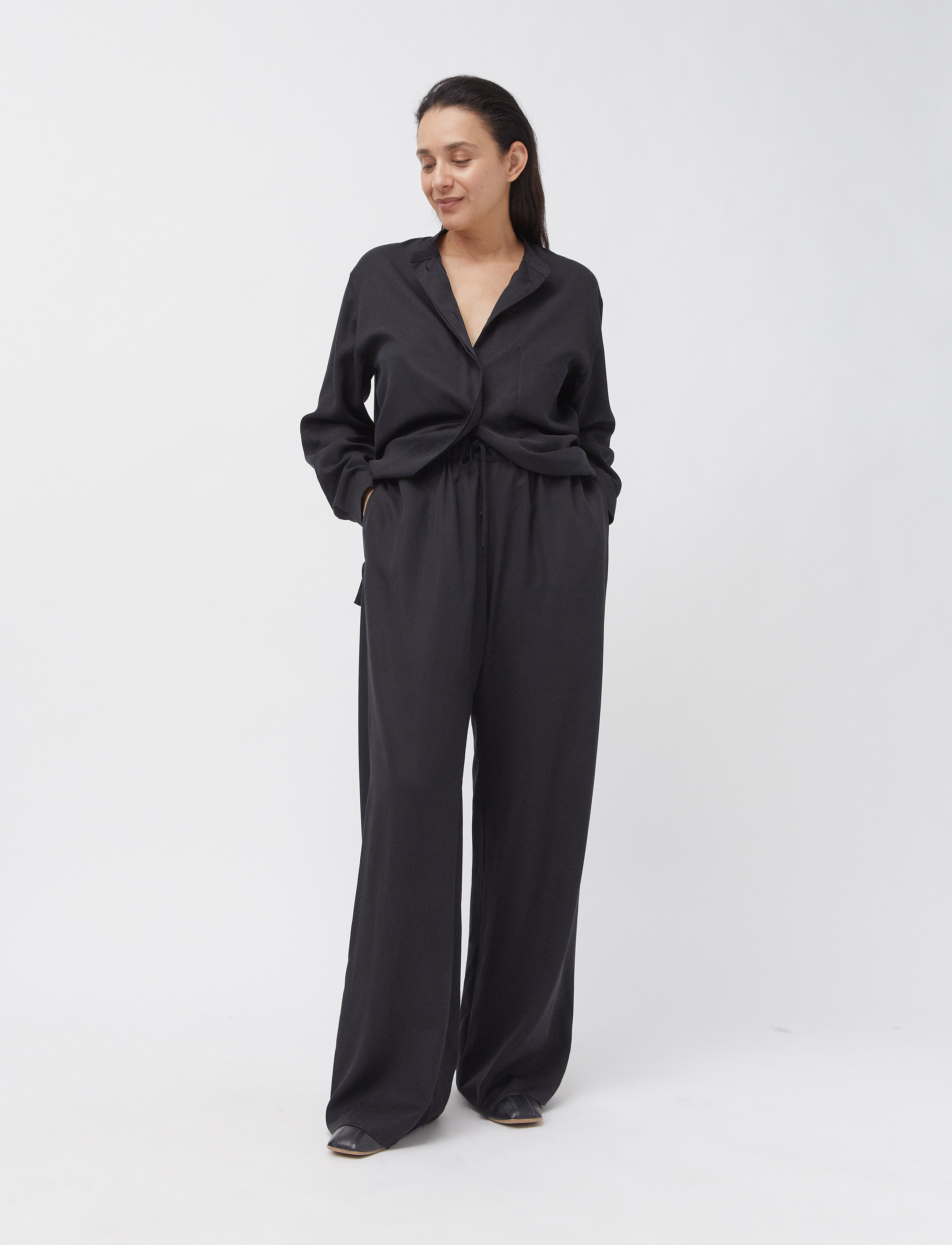 A Part Of The Art - AIRY SHIRT - långärmade blusar - black - 3