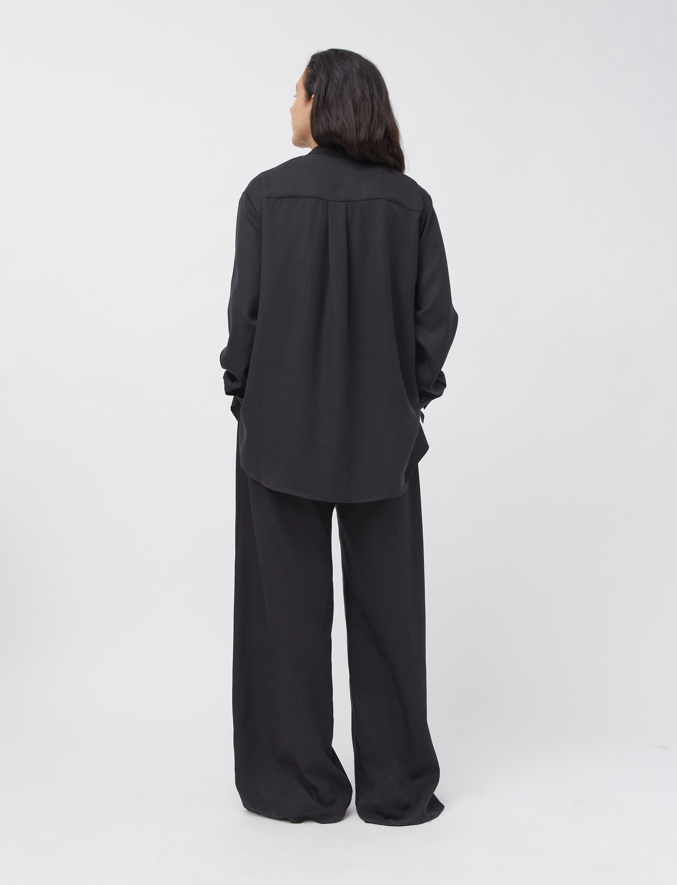A Part Of The Art - AIRY SHIRT - långärmade blusar - black - 4