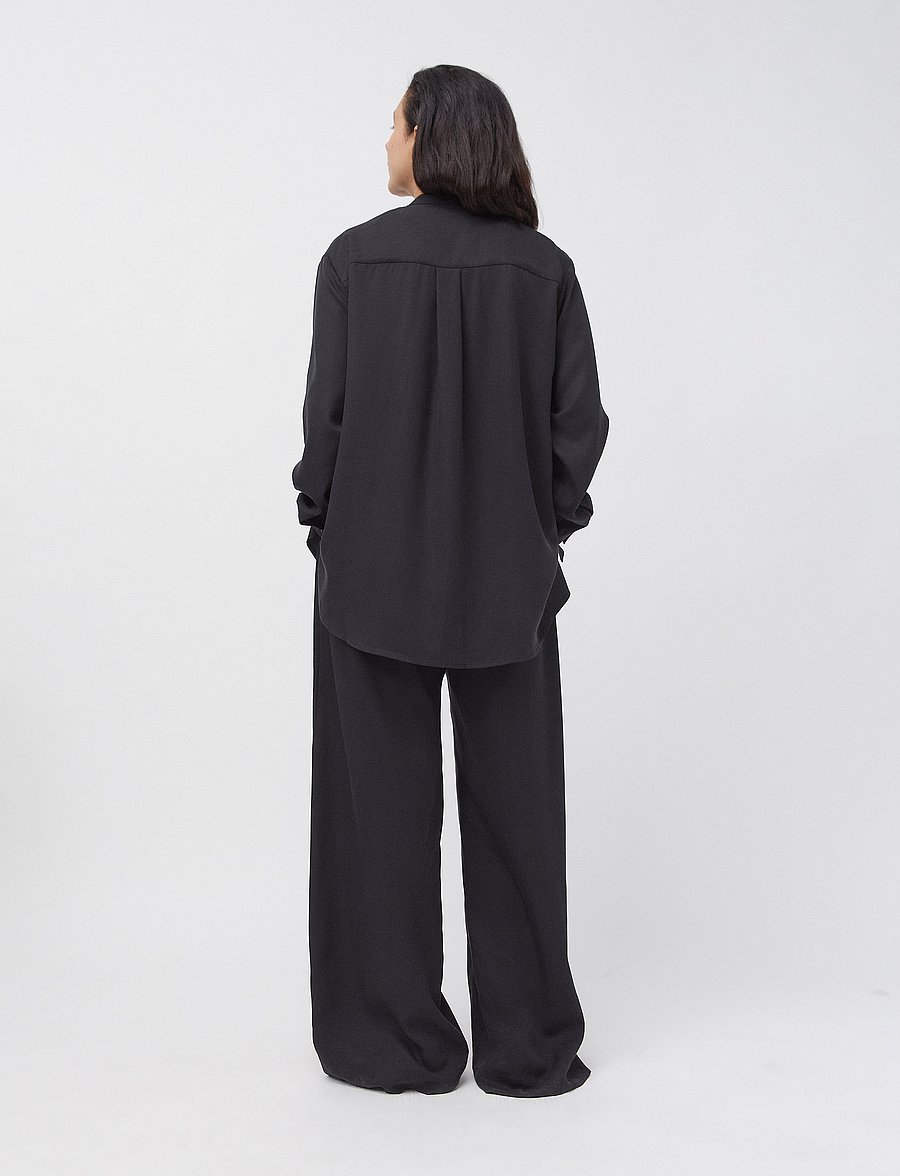 A Part Of The Art - AIRY SHIRT - langärmelige blusen - black - 4