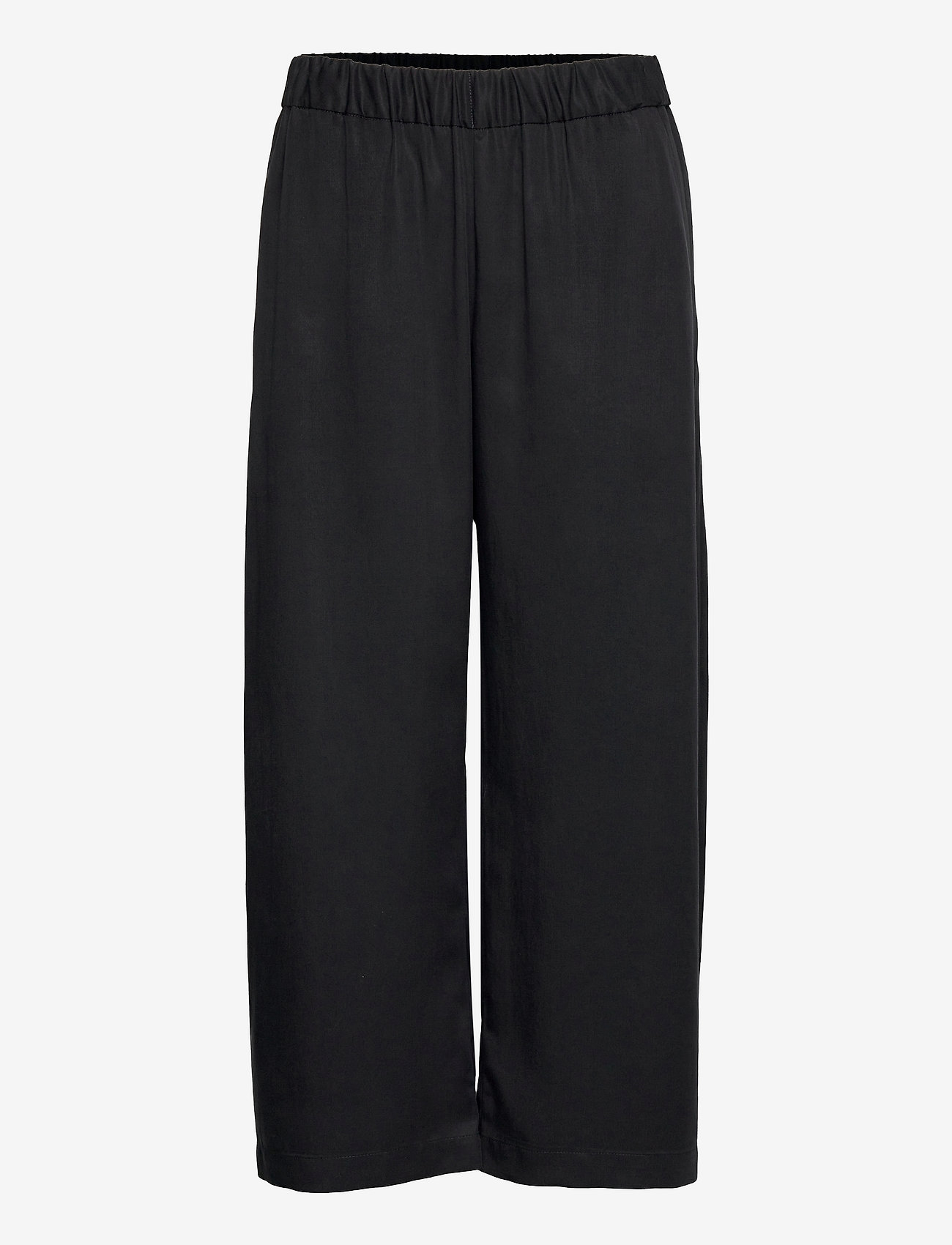 A Part Of The Art - AIRY PANTS - wide leg trousers - black - 0