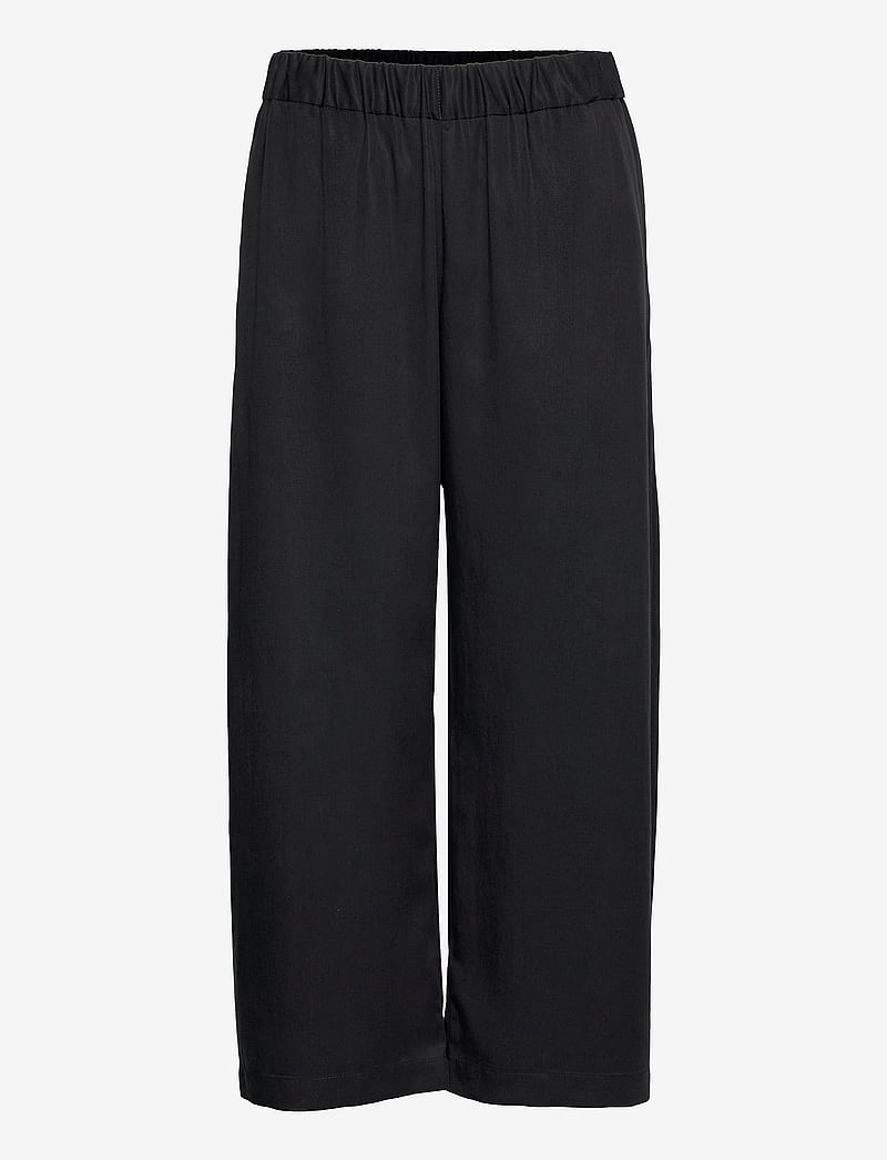 A Part Of The Art - AIRY PANTS - bukser med brede ben - black - 0