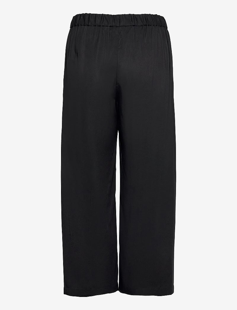 A Part Of The Art - AIRY PANTS - bukser med brede ben - black - 1
