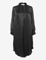 A Part Of The Art - CLOUDY DRESS CUPRO - shirt dresses - black - 0