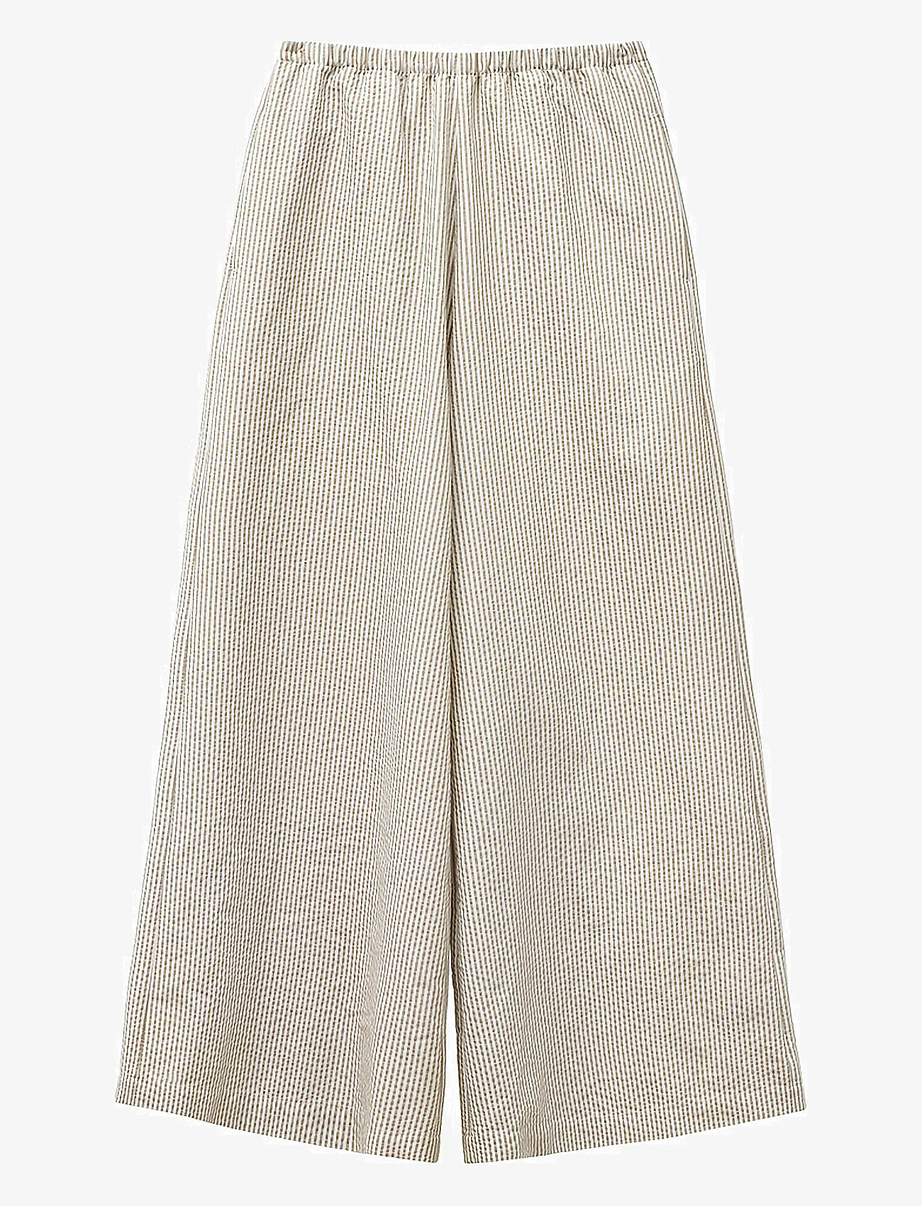 A Part Of The Art - ALLURE PANTS - hosen mit weitem bein - nougat stripe - 0