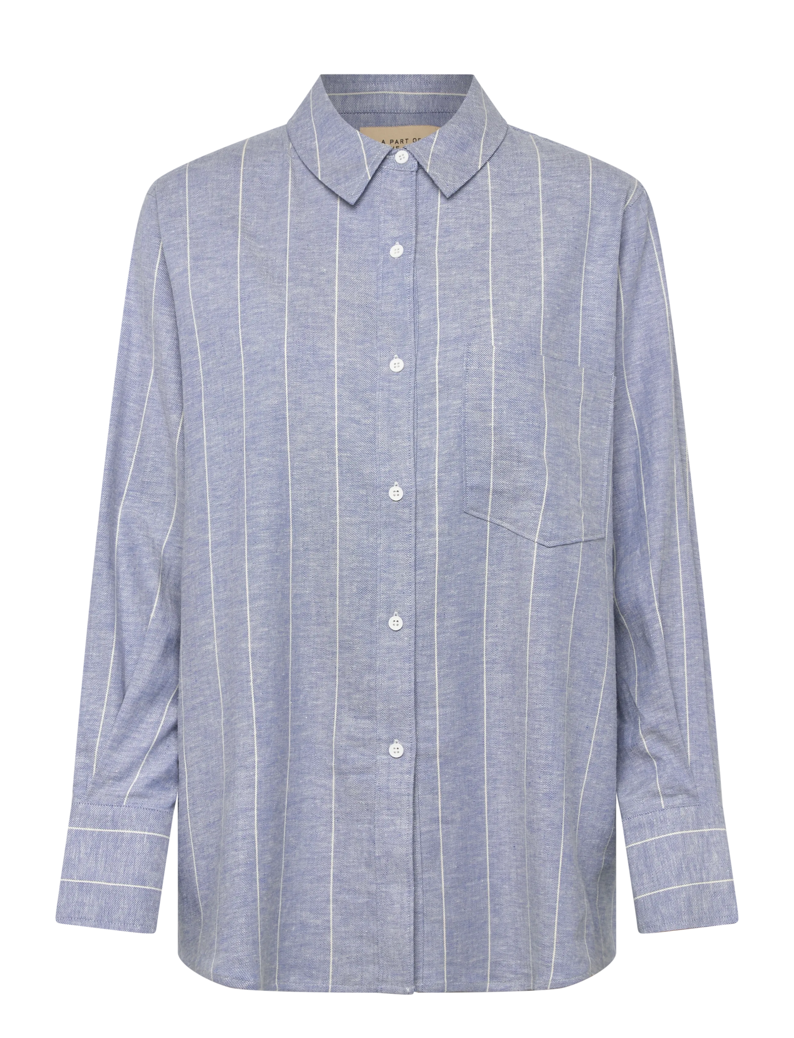 A Part Of The Art Bold Shirt - Vêtements - DENIM BLUE WHITE STRIPE / blue