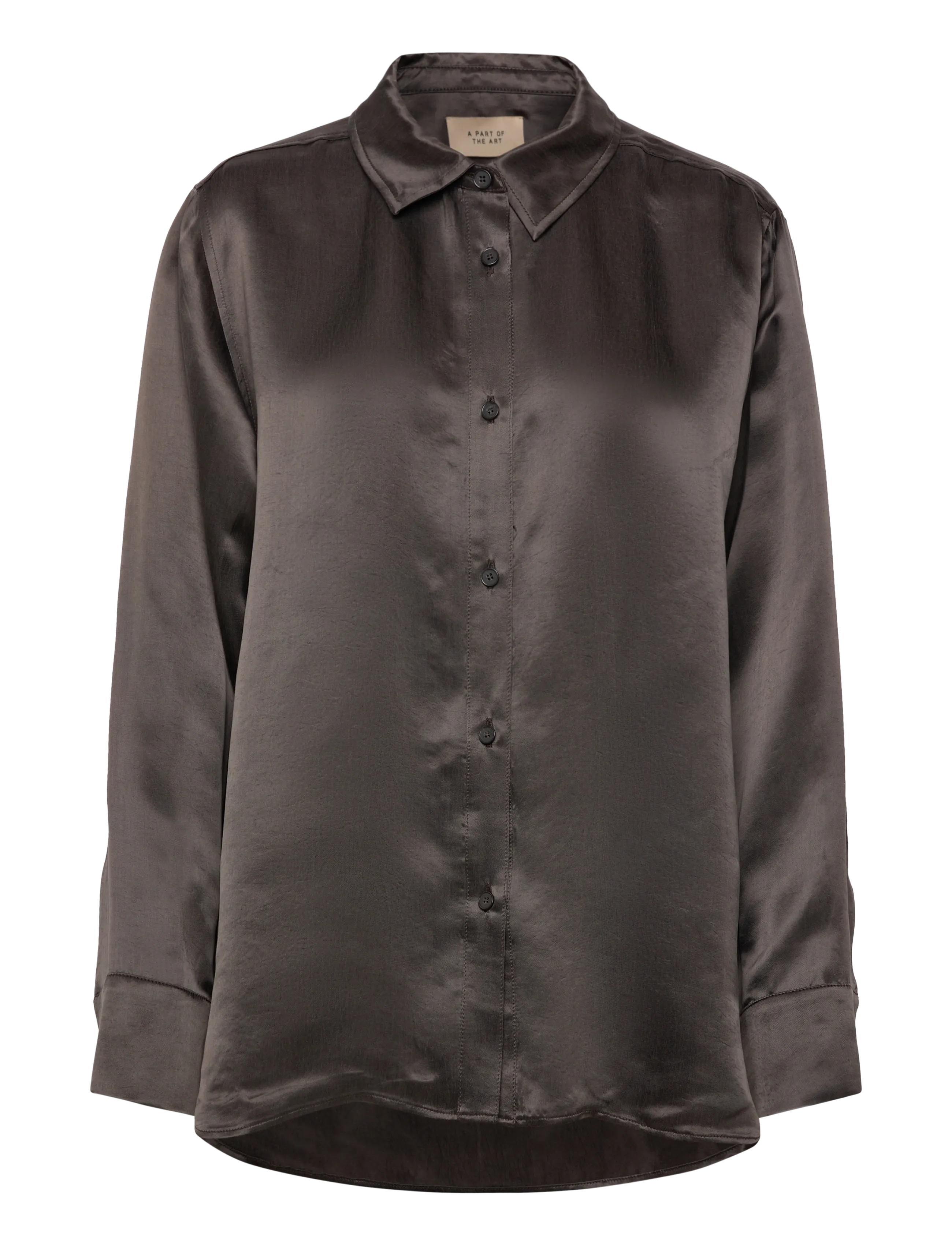A Part Of The Art BOLD SHIRT - Uus - BITTER CHOCOLATE / grey