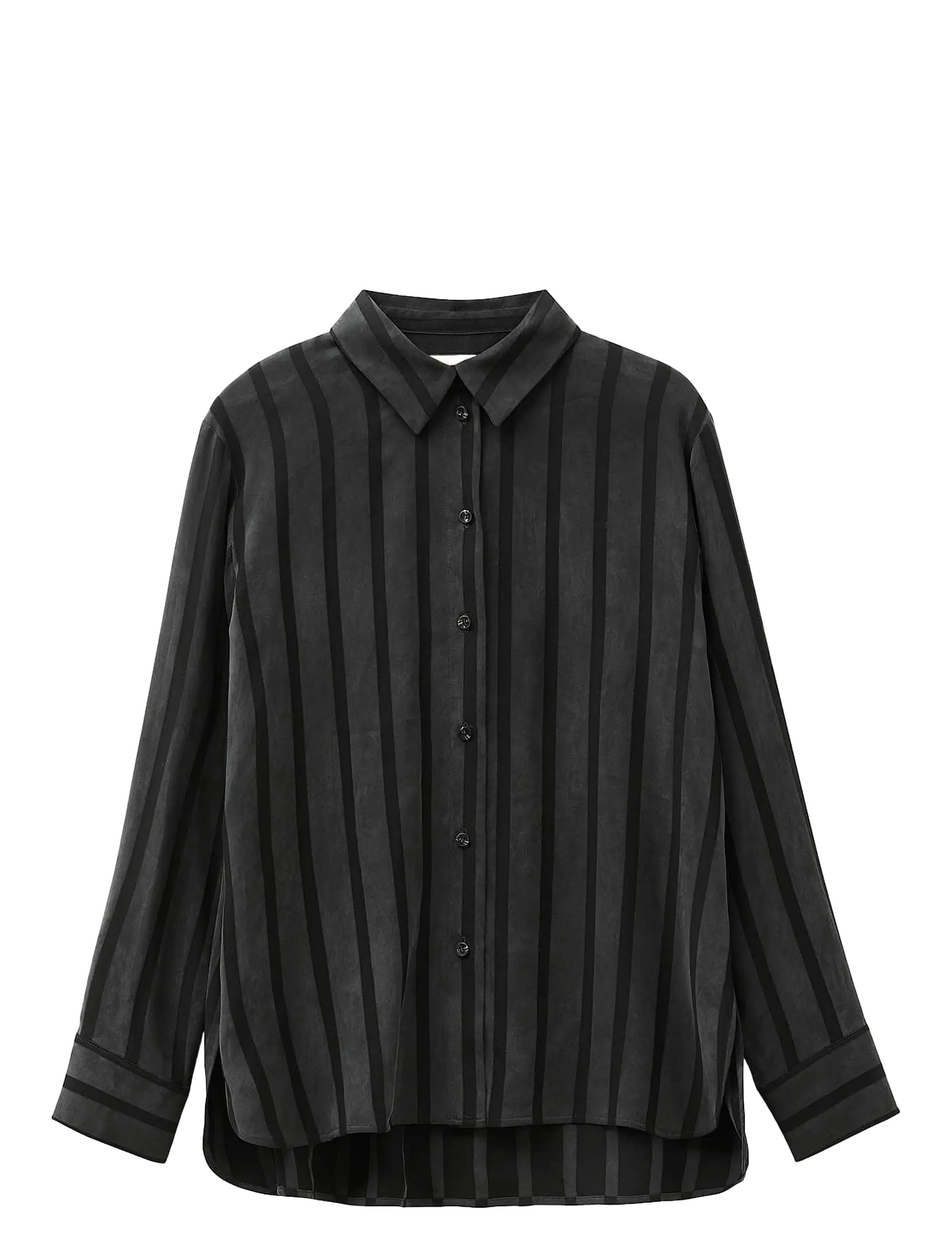 A Part Of The Art - DAILY SHIRT WIDE STRIPE - langärmlige hemden - black stripe - 1
