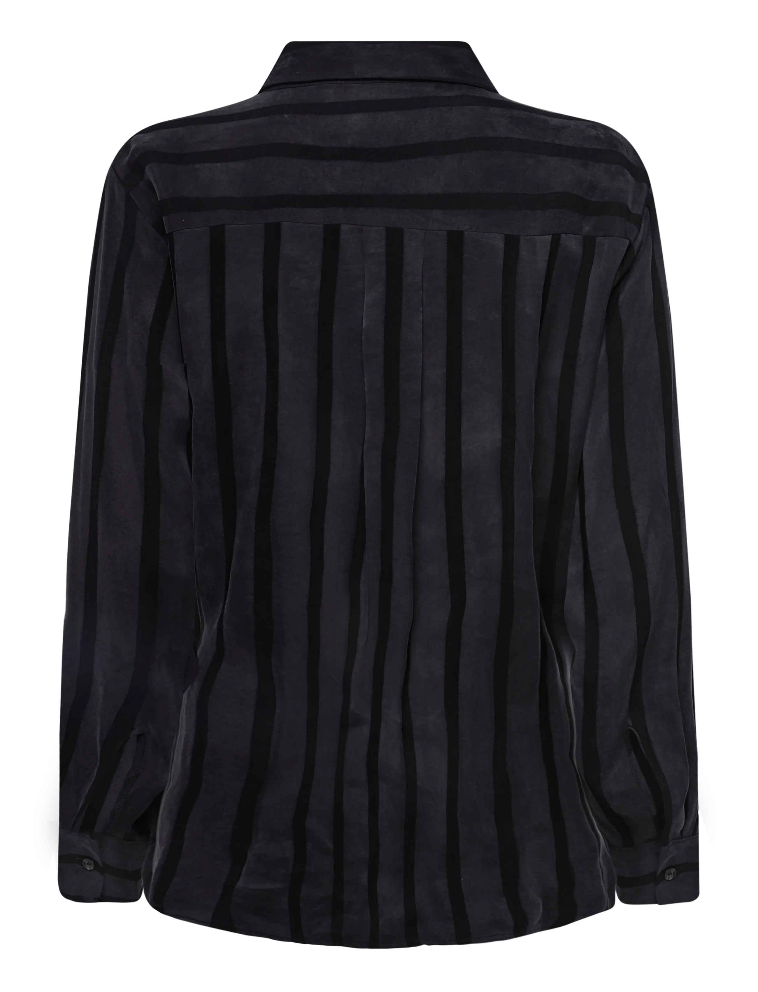 A Part Of The Art - DAILY SHIRT WIDE STRIPE - langærmede skjorter - black stripe - 2