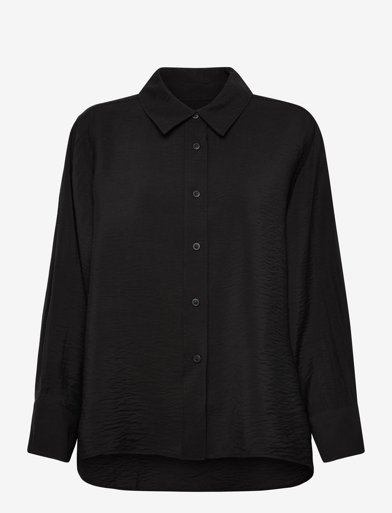 A Part Of The Art - SOUL CRINKLED SHIRT - langærmede skjorter - black - 0