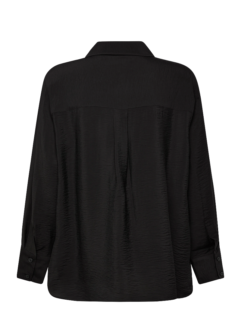 A Part Of The Art - SOUL CRINKLED SHIRT - langærmede skjorter - black - 1
